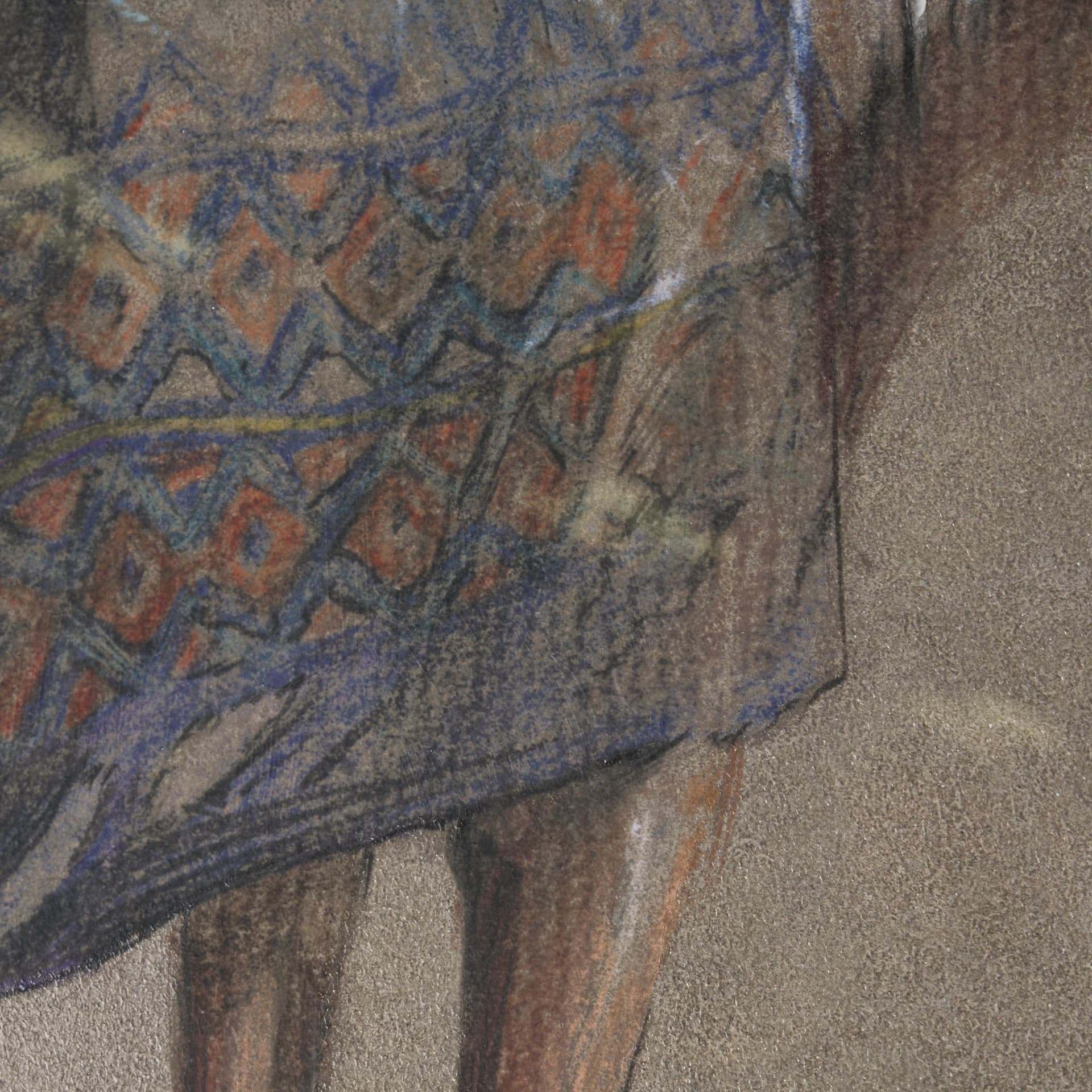 Palomino Blanket by Mercana Studio a Hand Embellished Textured Framed Art Print — product photograph
