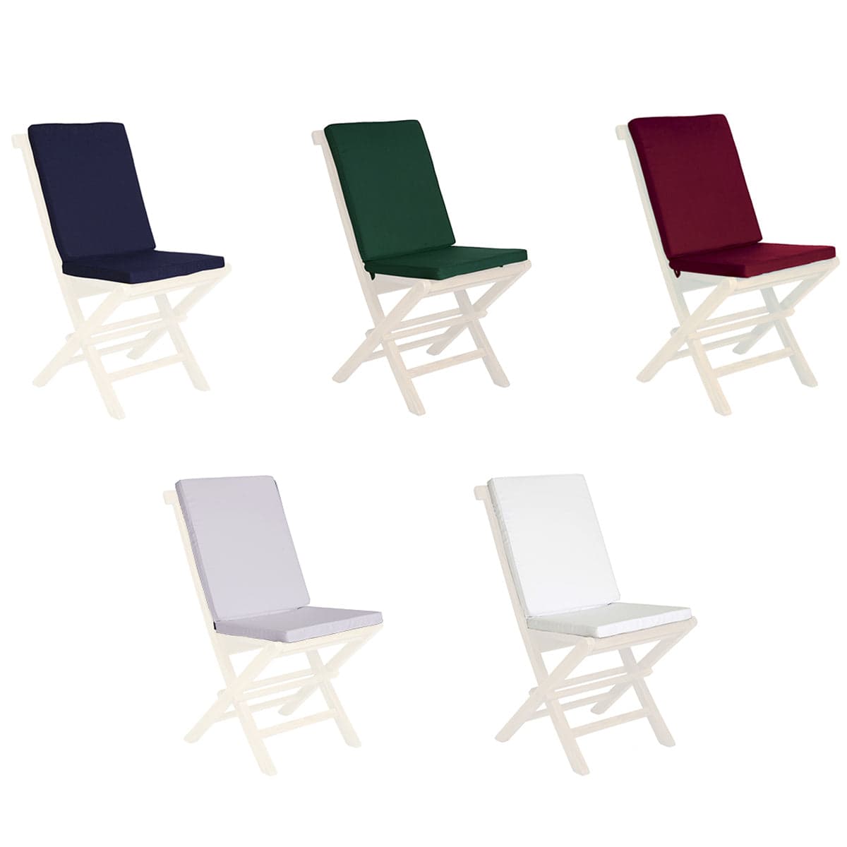 Hinged Chair Blue Cushions TC19-2-B — product photograph
