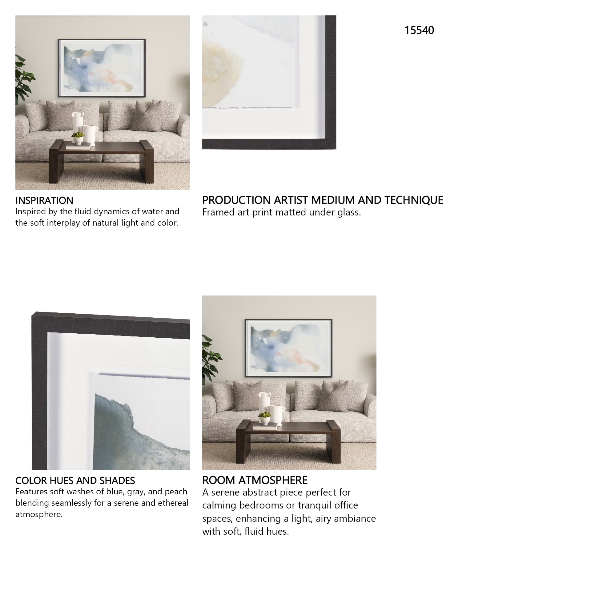 Emotions I by Ira Havuka a Framed Art Print Matted under Glass — in a styled room