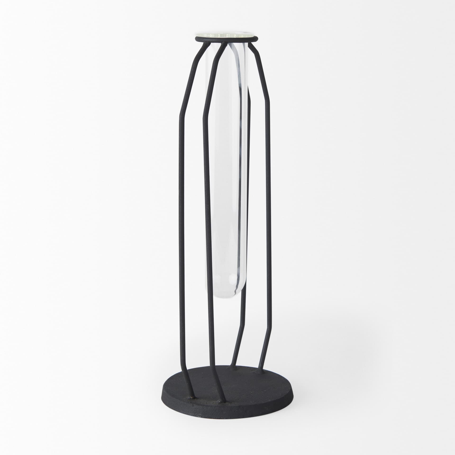 Aria 4.5L x 3.9W x 11.0H Metal and Glass Holder Object — product photograph