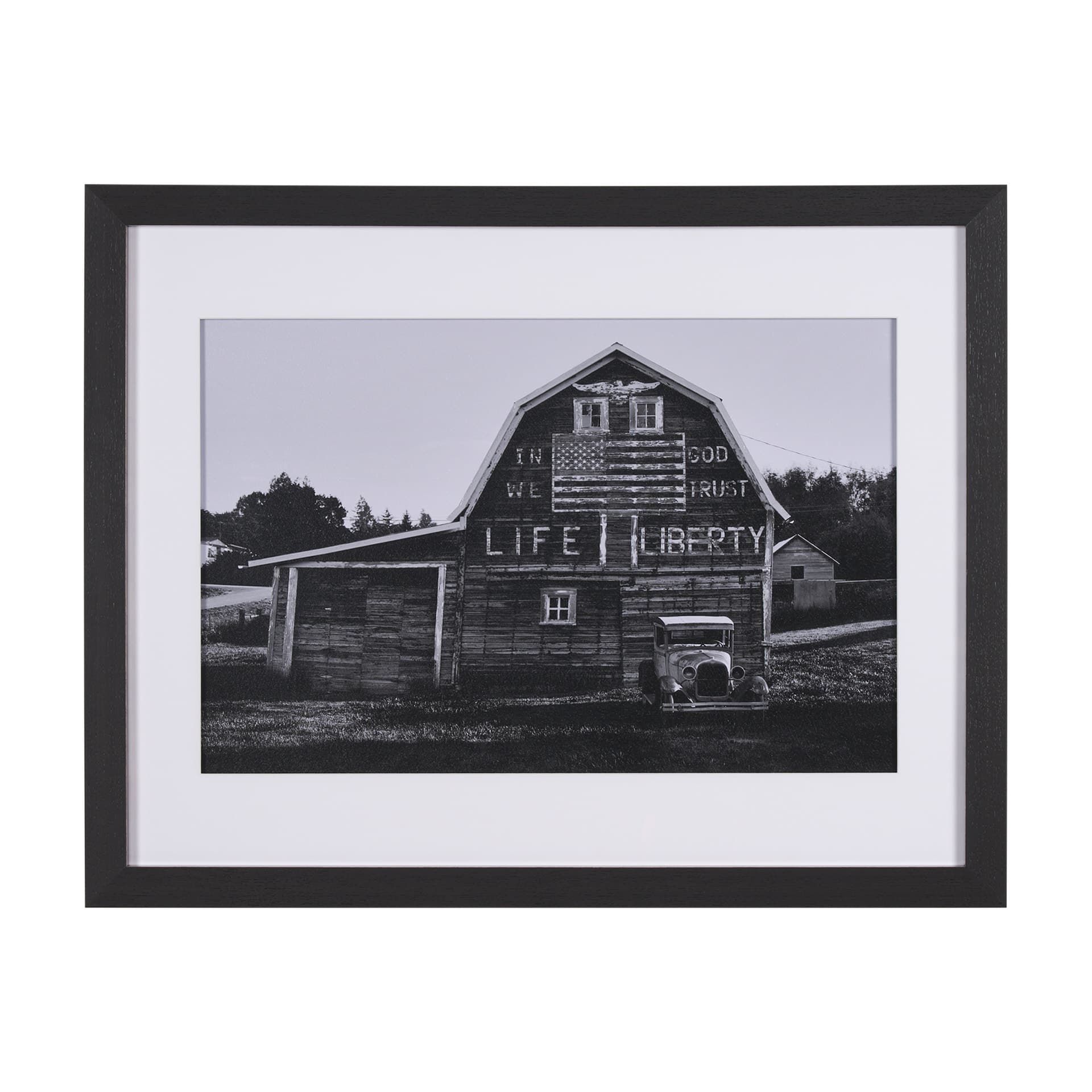In God We Trust by David Reams a Hand Embellished Framed Photo Art Print Matted under Glass — product photograph