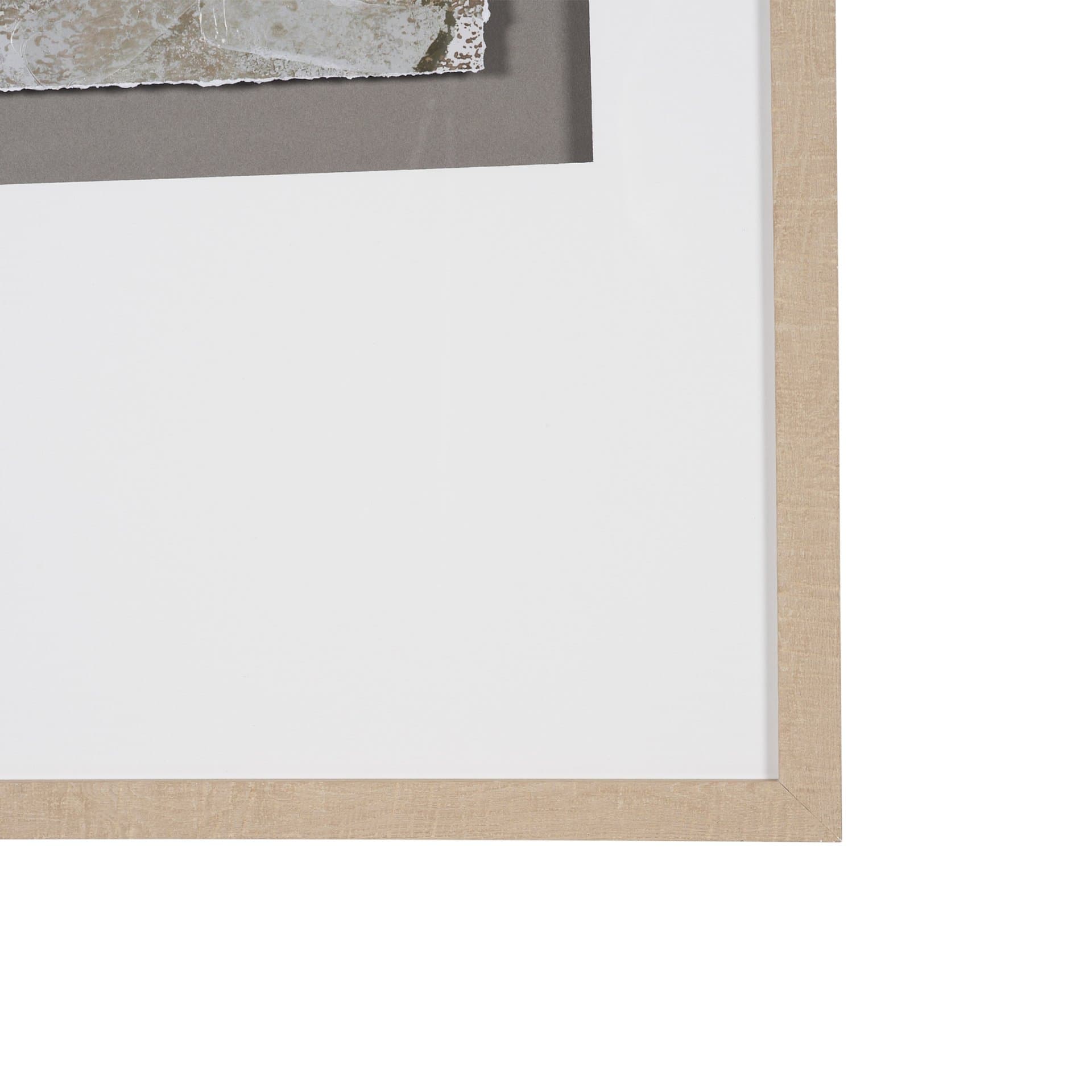 Soft Geometry II by Mercana Studio Hand-Embellished Textured Framed Artwork Matted under Glass — product photograph