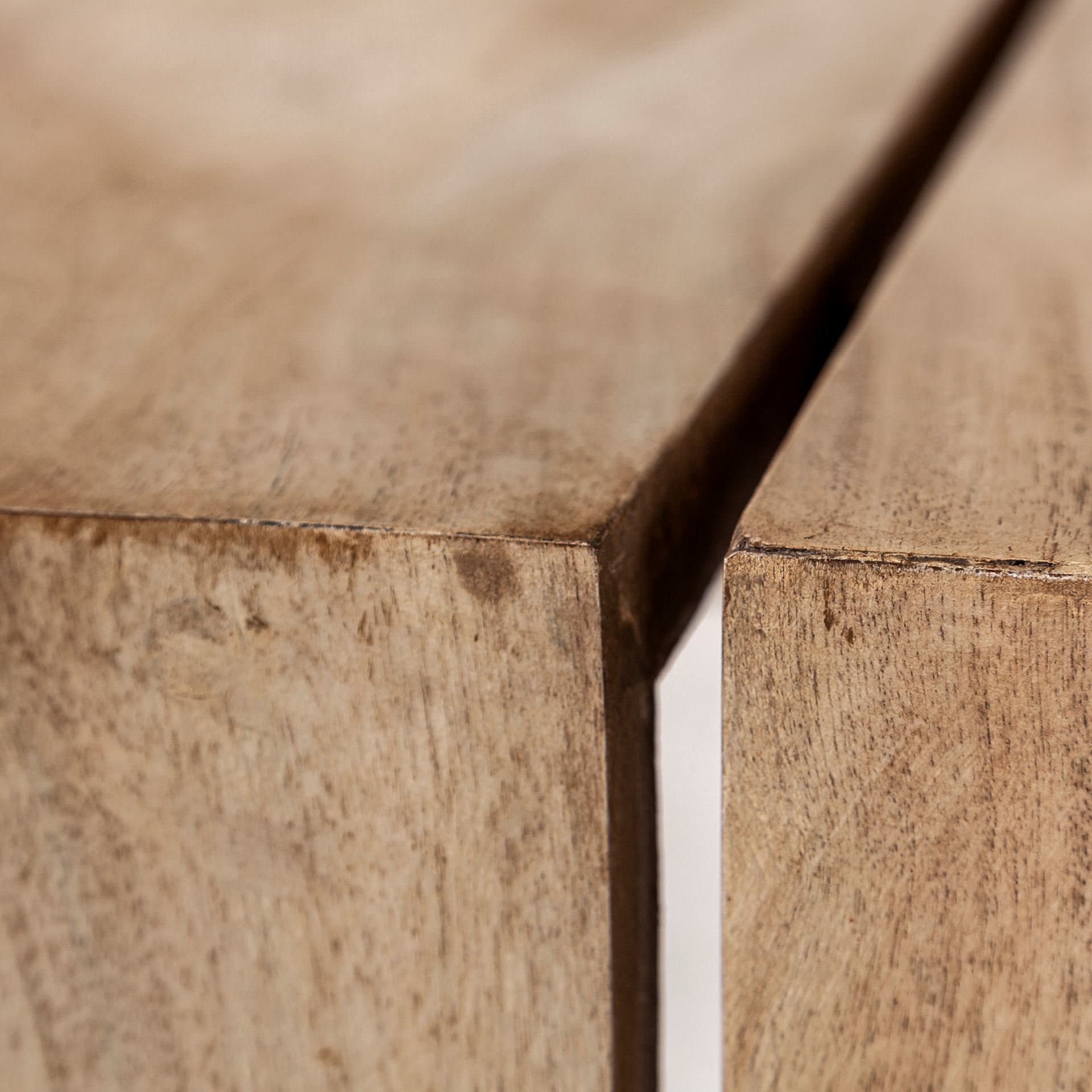 San Andreas 48x30.5 Rectangular Brown Solid Wood Top and Base Coffee Table — product photograph