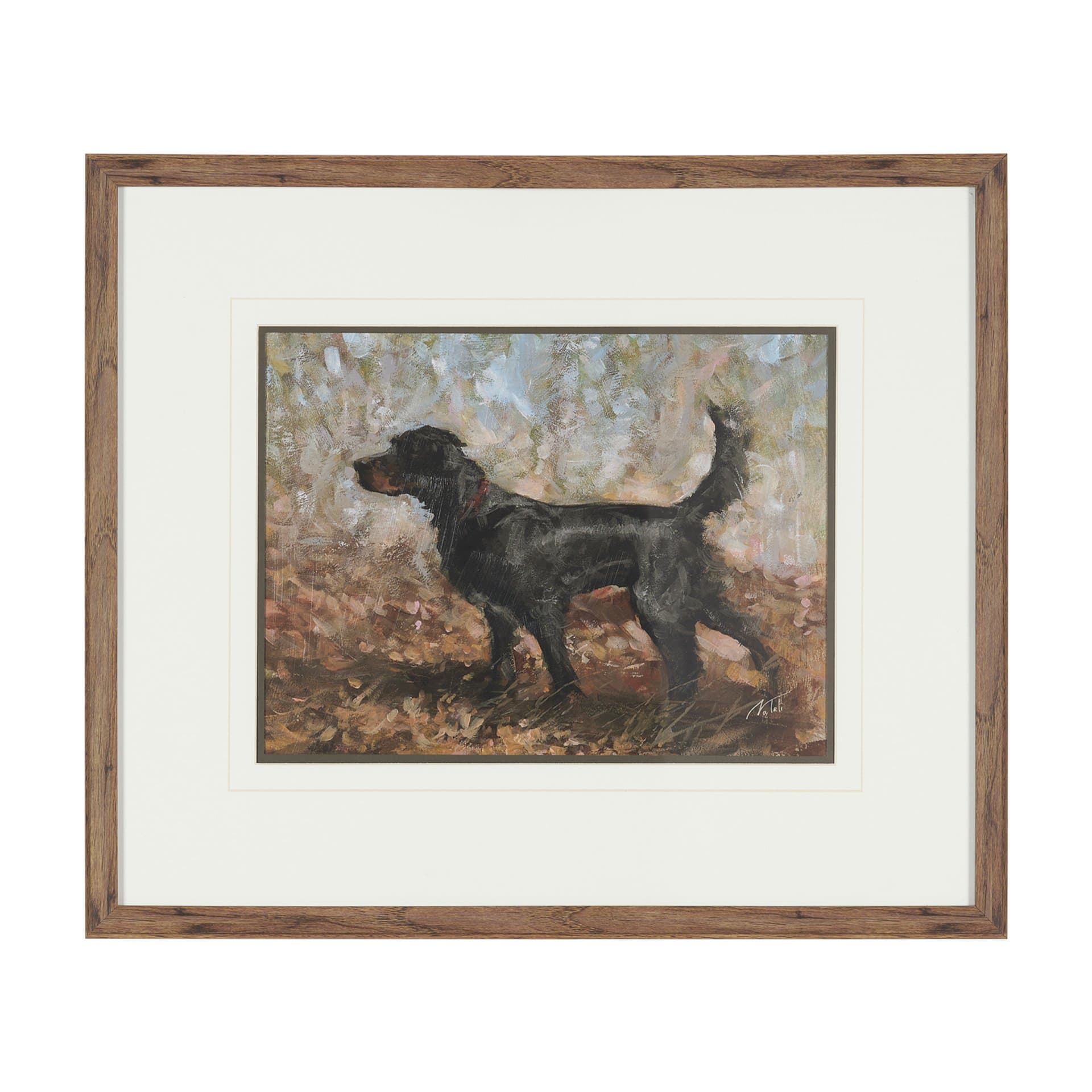 The Loyal Tracker II by Mercana Studio Textured Framed Artwork Matted under Glass — product photograph