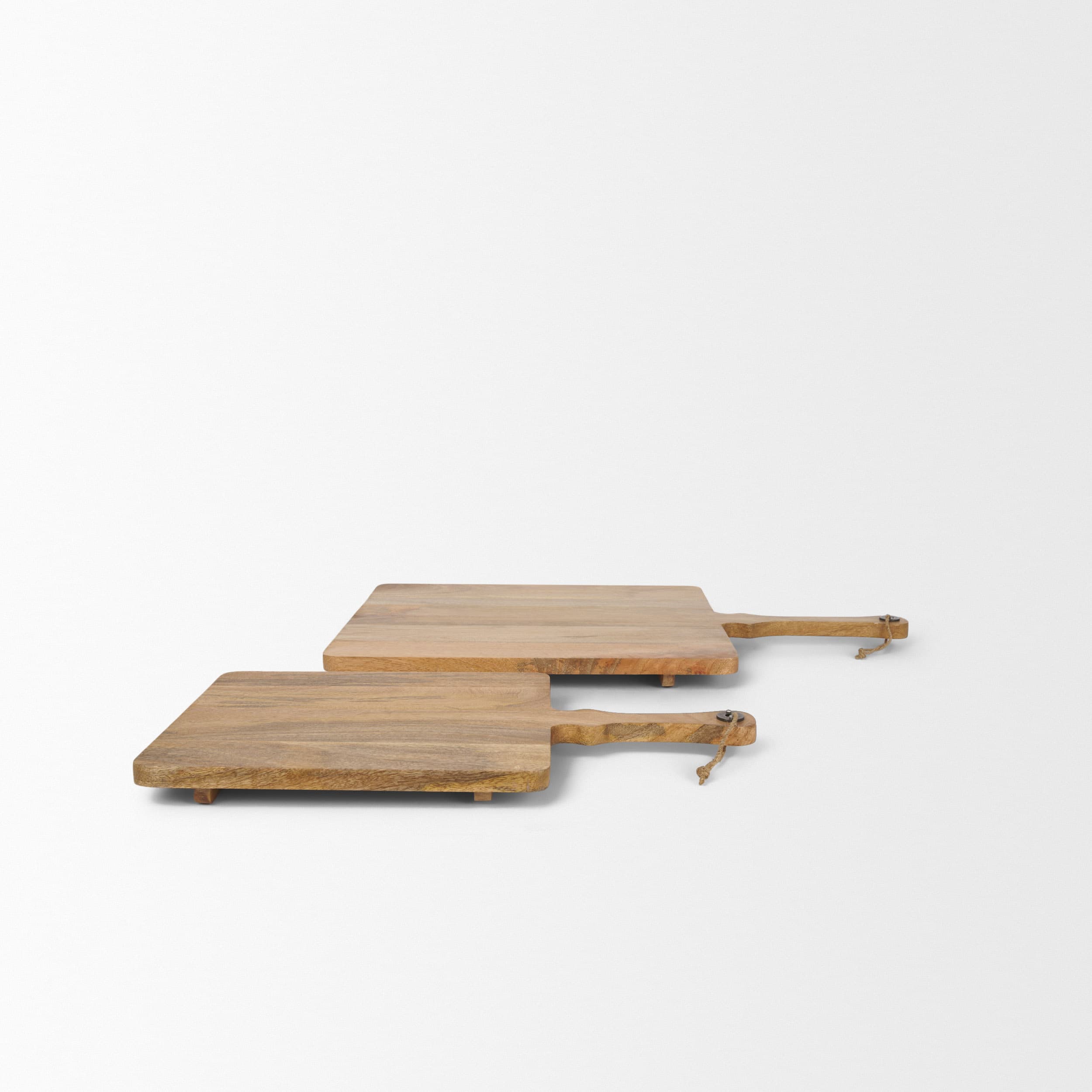 Khana Natural Solid Wood Square Serving Boards — product photograph
