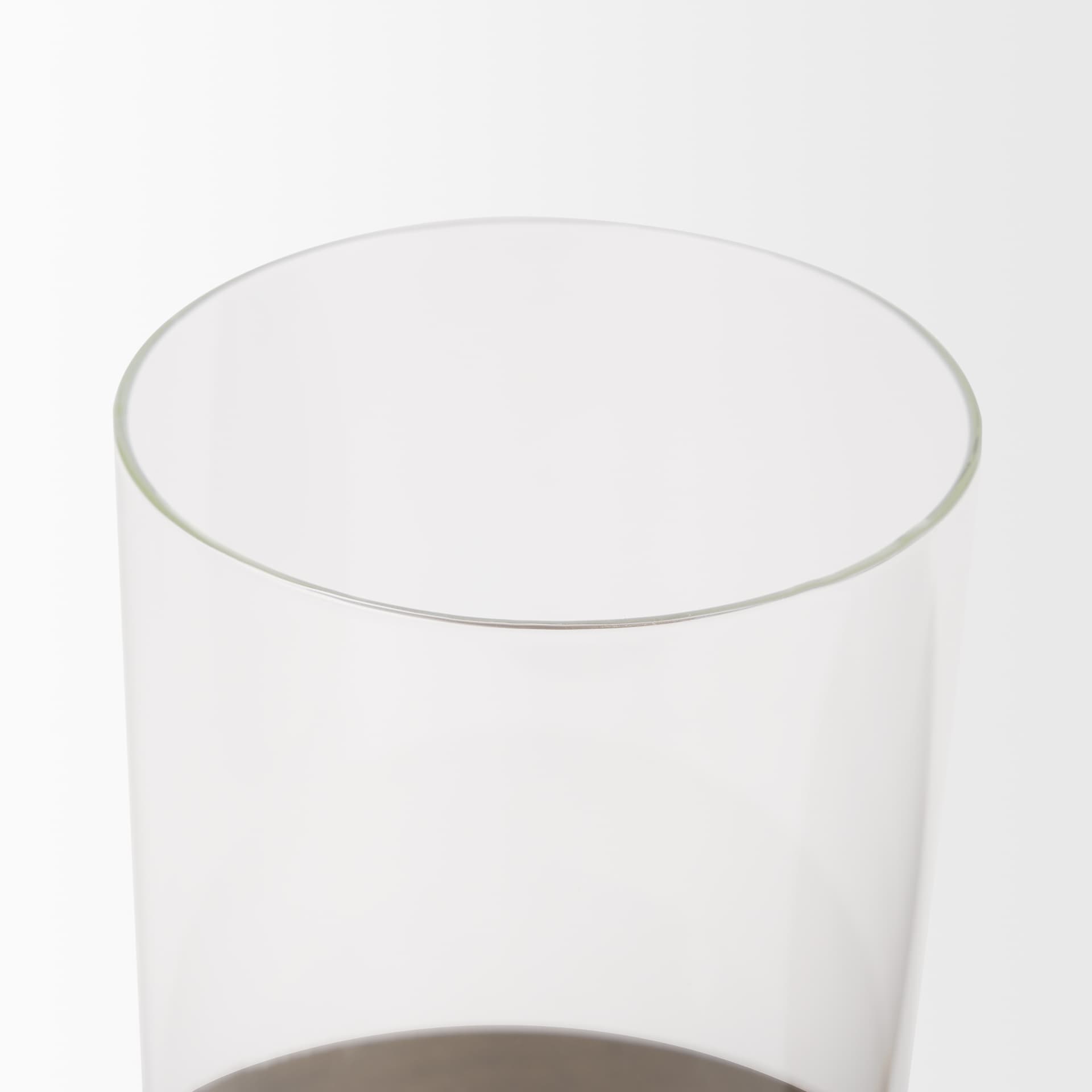 Vivian Gold Metal and Glass Hurricane Candle Holder (Set of 2) — product photograph