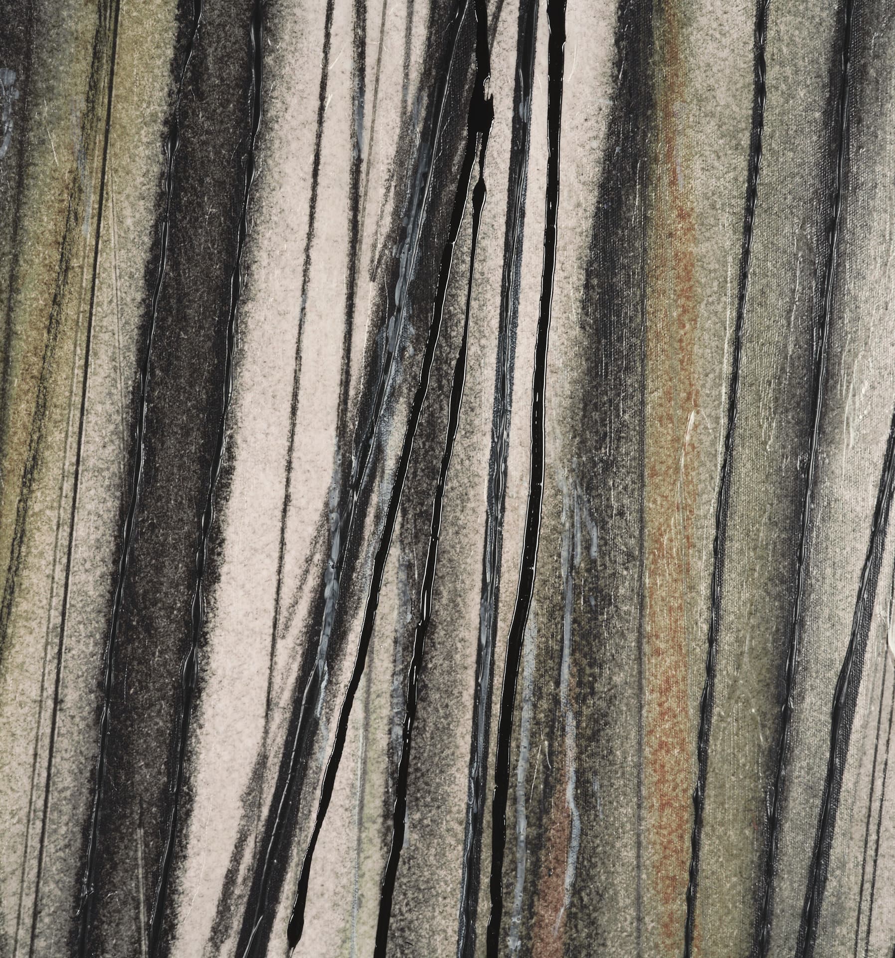 Seam II by Chad Warren a Hand Embellished Textured Framed Canvas — product photograph