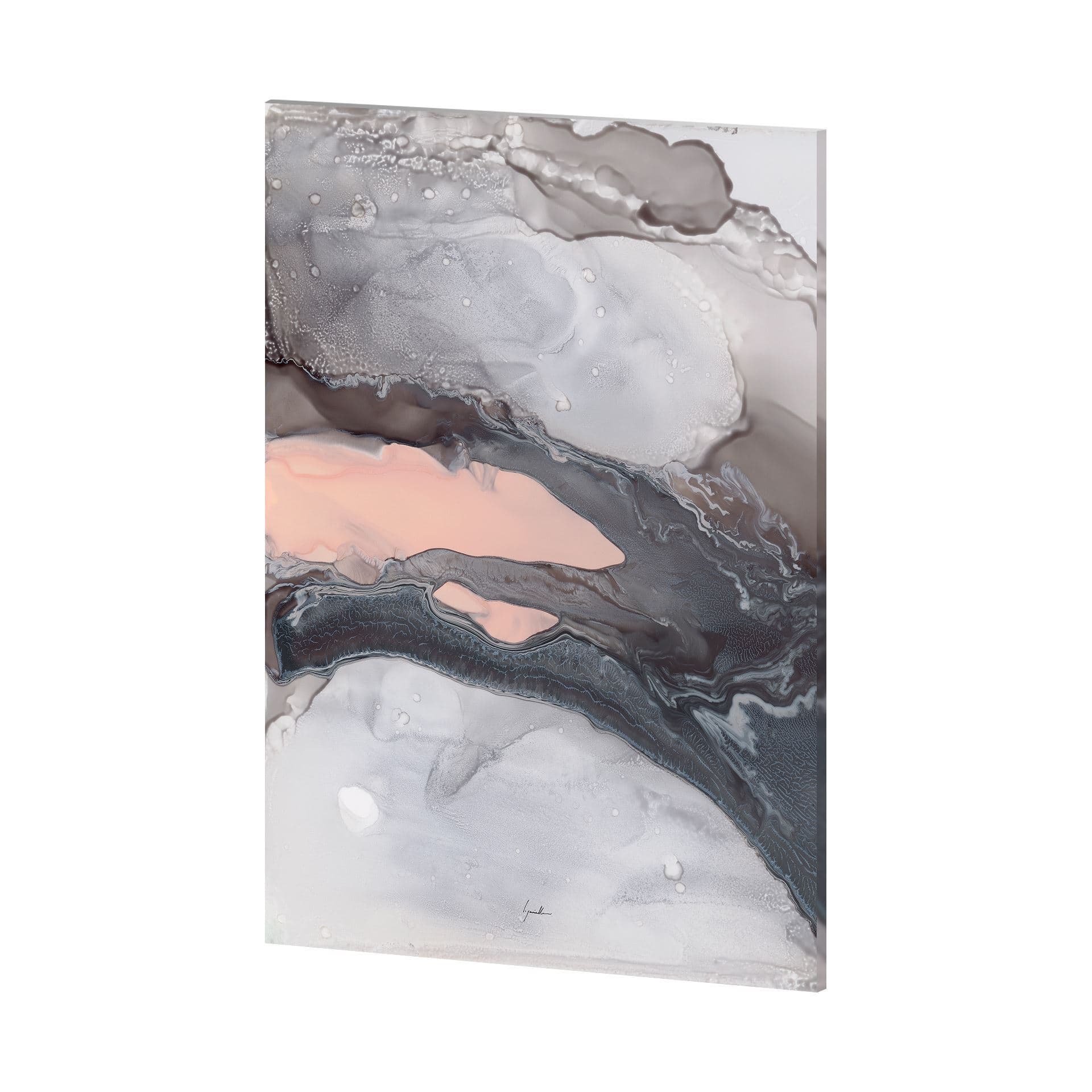 Nile I by Mercana Studio a Hand Embellished Textured Canvas — product photograph