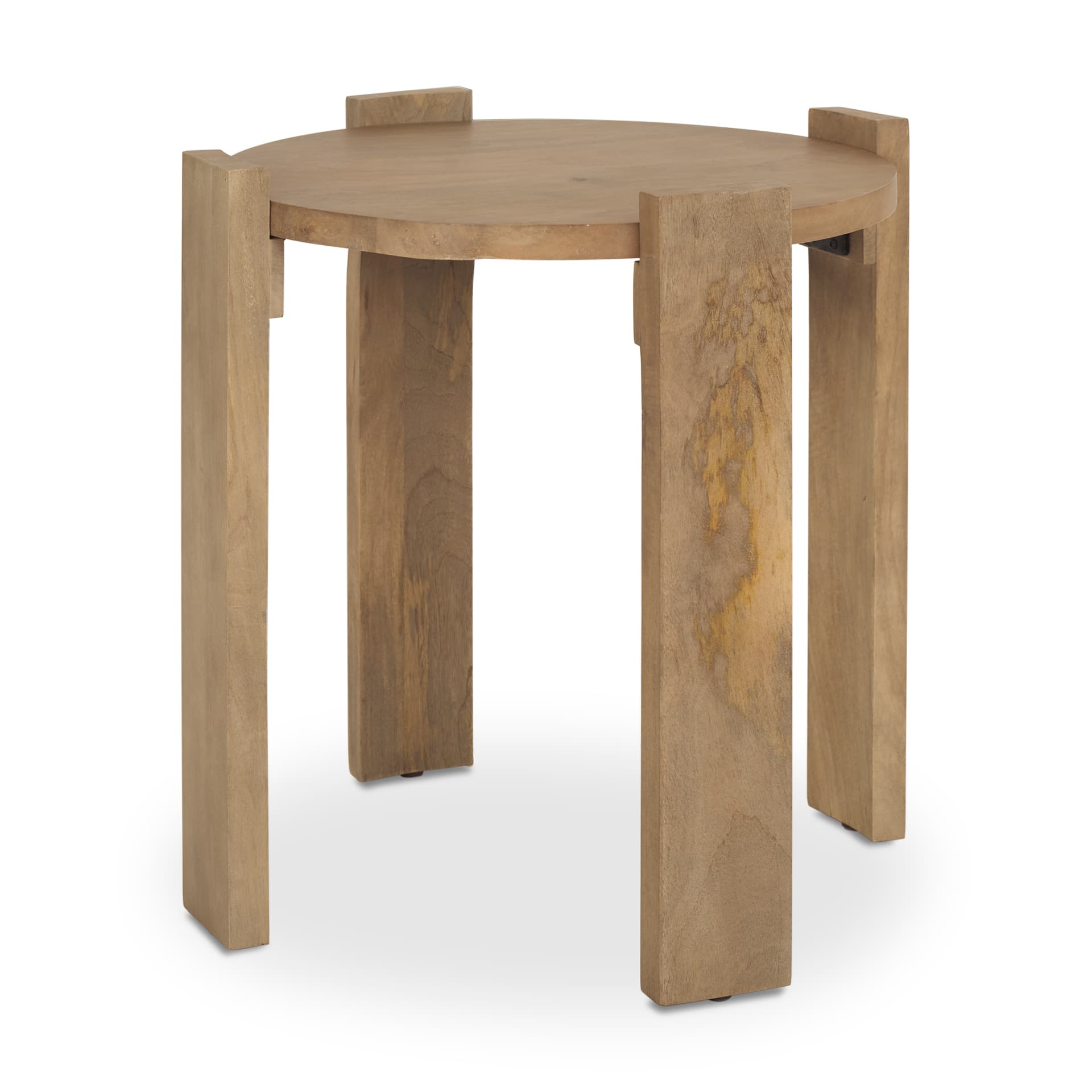 Evelyn Light Brown Round End/Side Table — product photograph