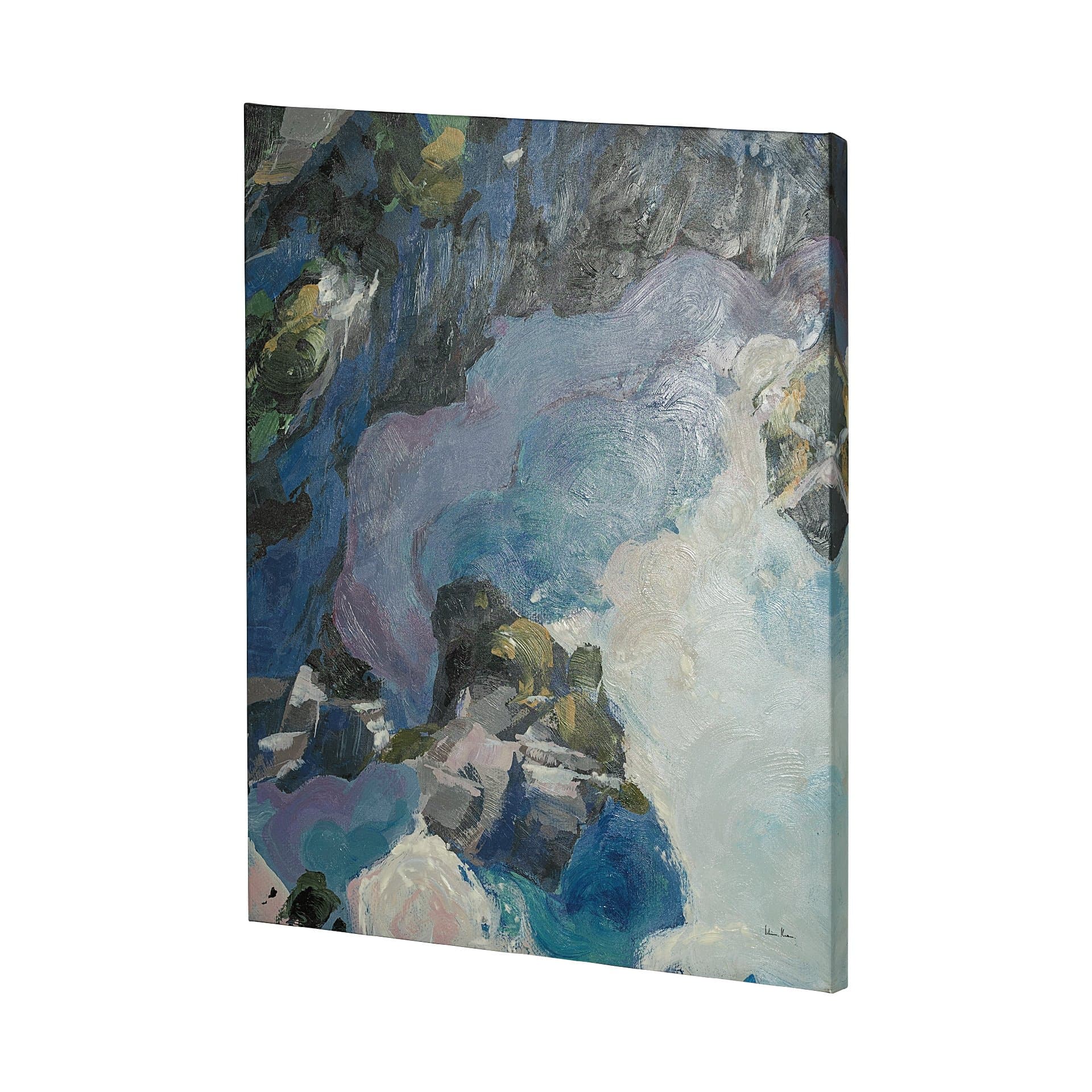 Aerial View I by Silvia Krause a Hand Embellished Textured Canvas — product photograph
