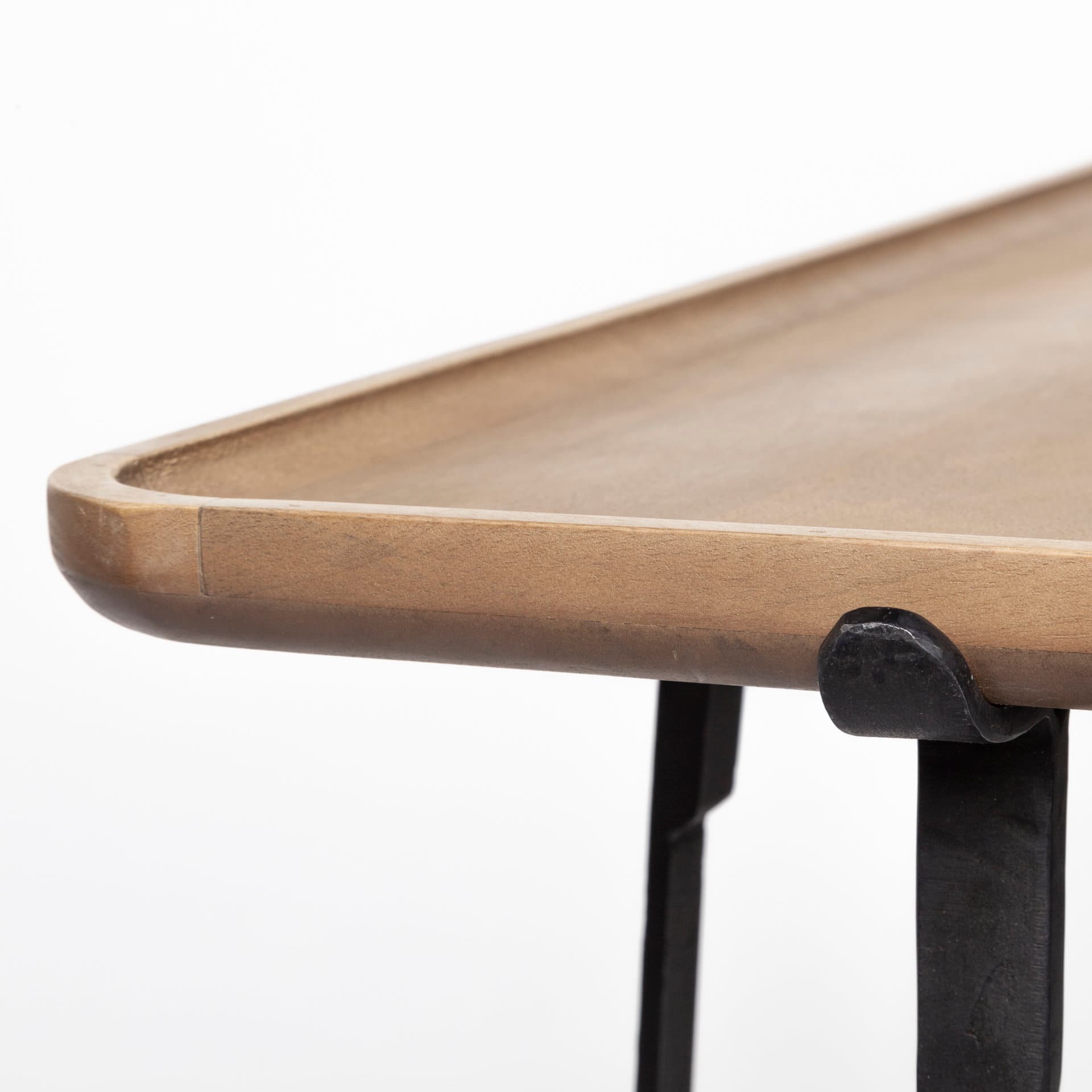 Helios II 60L x 14W x 29H Rectangular Brown Raised Edge Top Console Table — product photograph