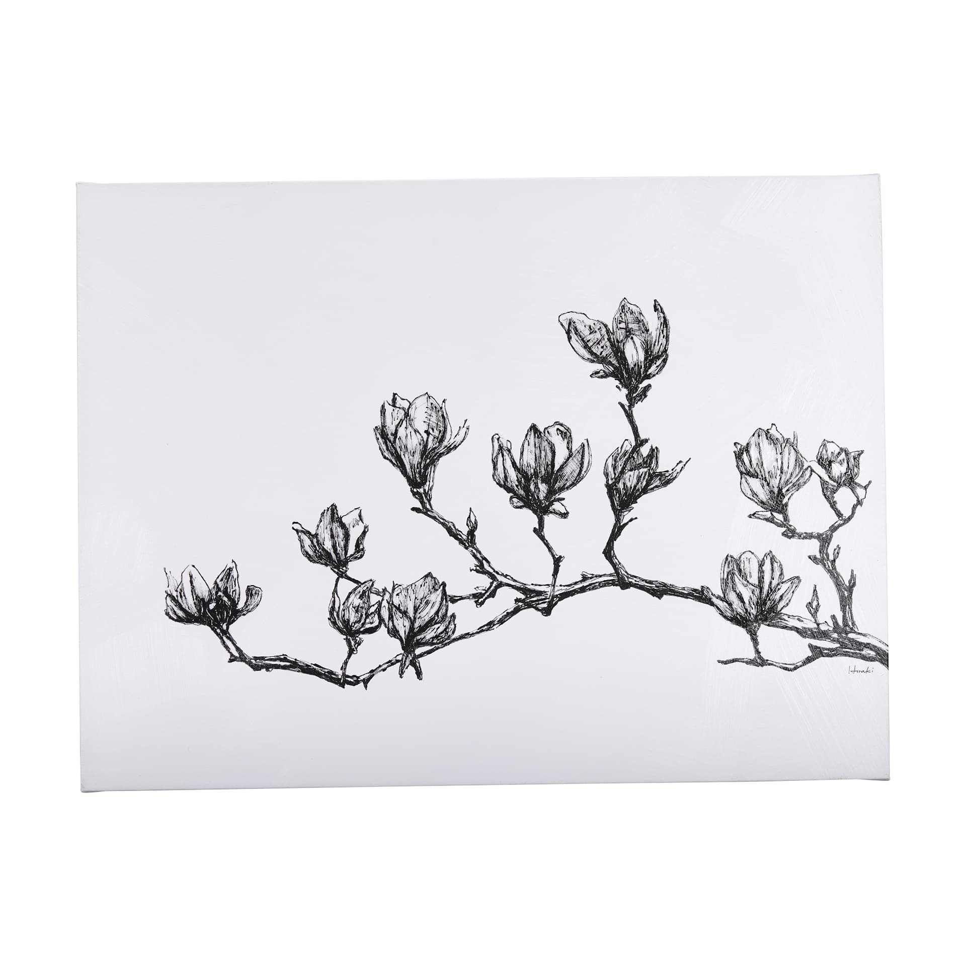 Magnolia II by Mercana Studio a Hand Embellished Textured Canvas — product photograph