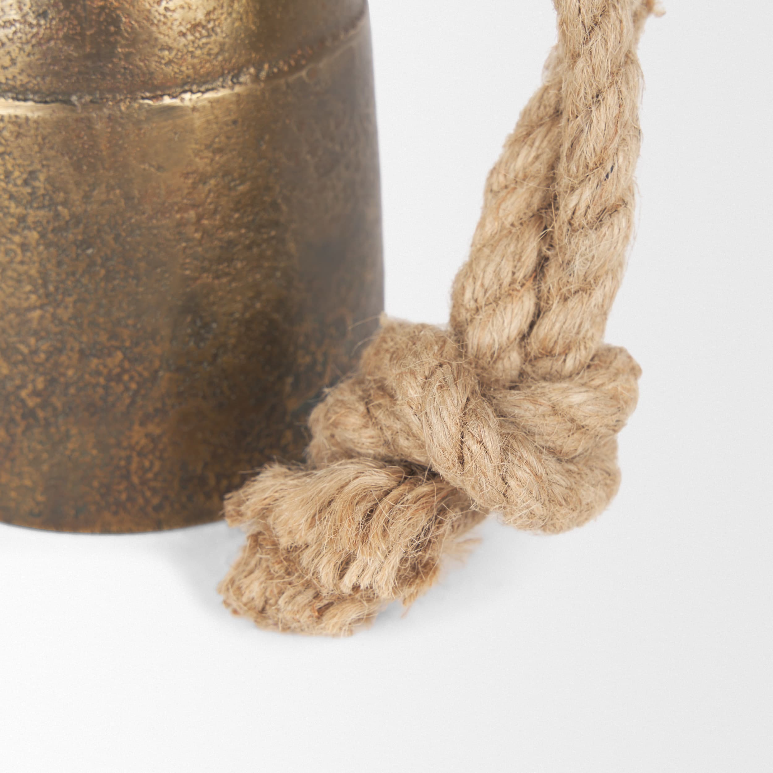 Quincy Small Gold Metal Decorative Bell Object — product photograph