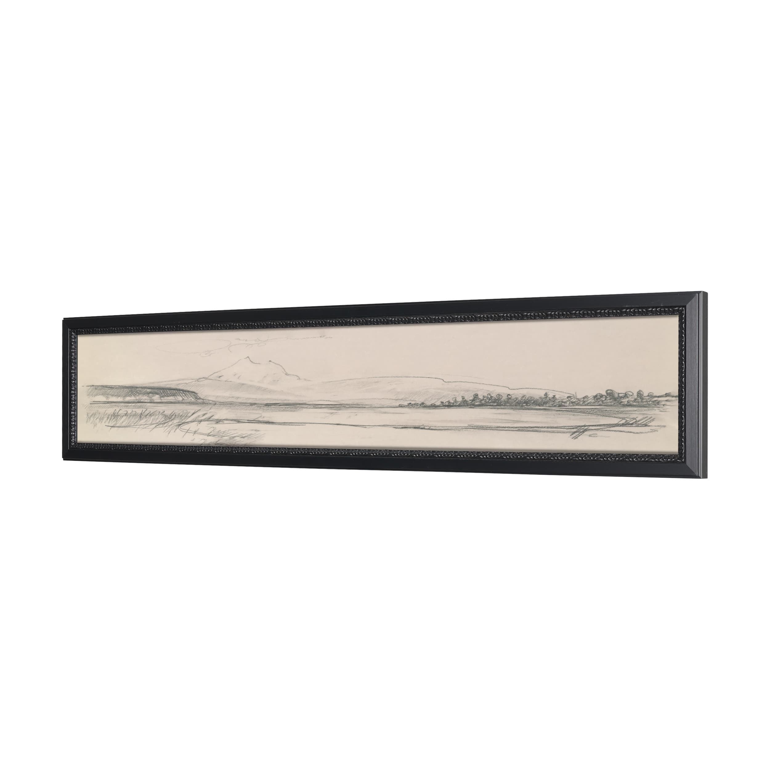 Landscape in Graphite No.1 by Mercana Studio Textured Framed Artwork Matted — product photograph