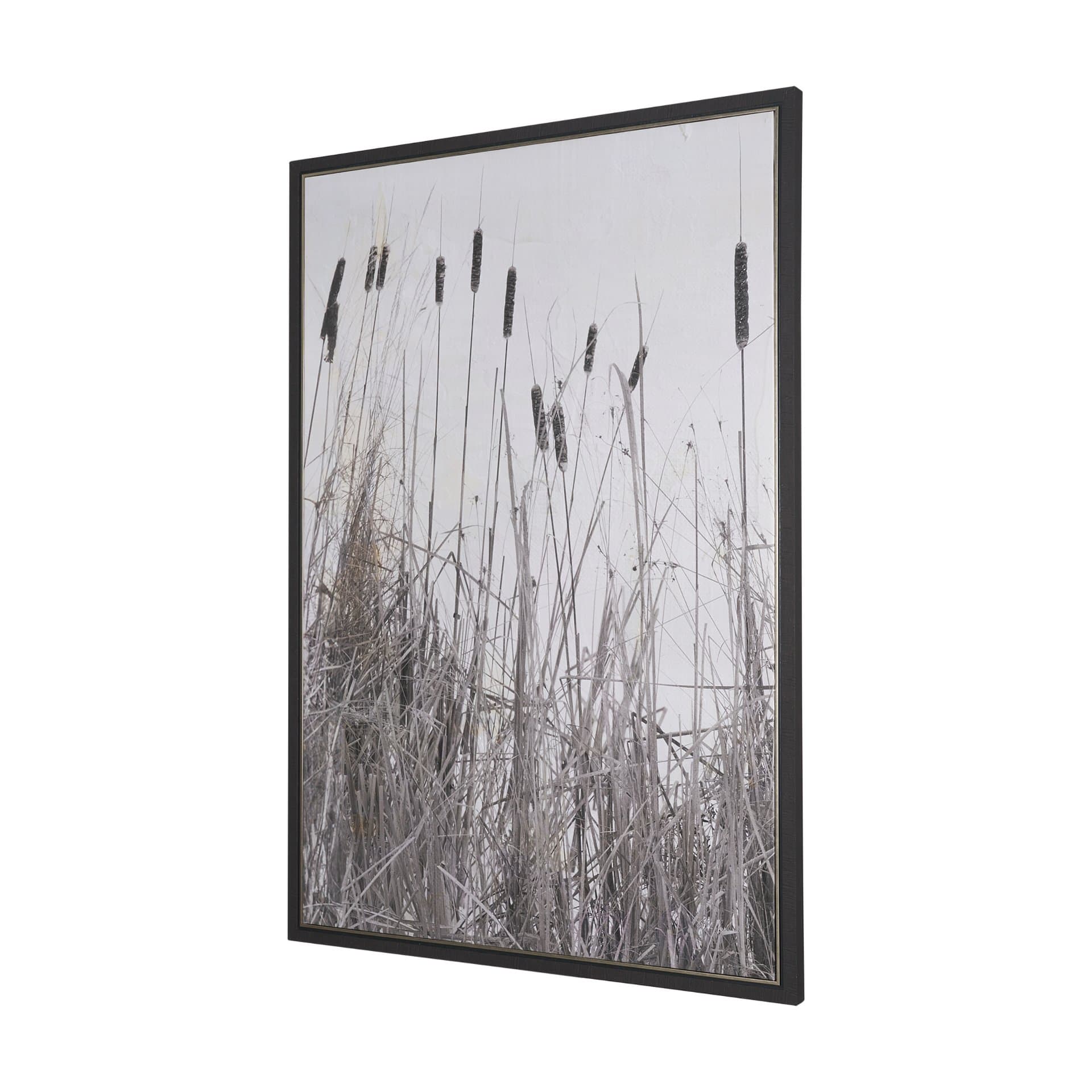 Kate Rushes I by Deborah Revell Hand-Embellished Textured Framed Canvas Artwork — product photograph