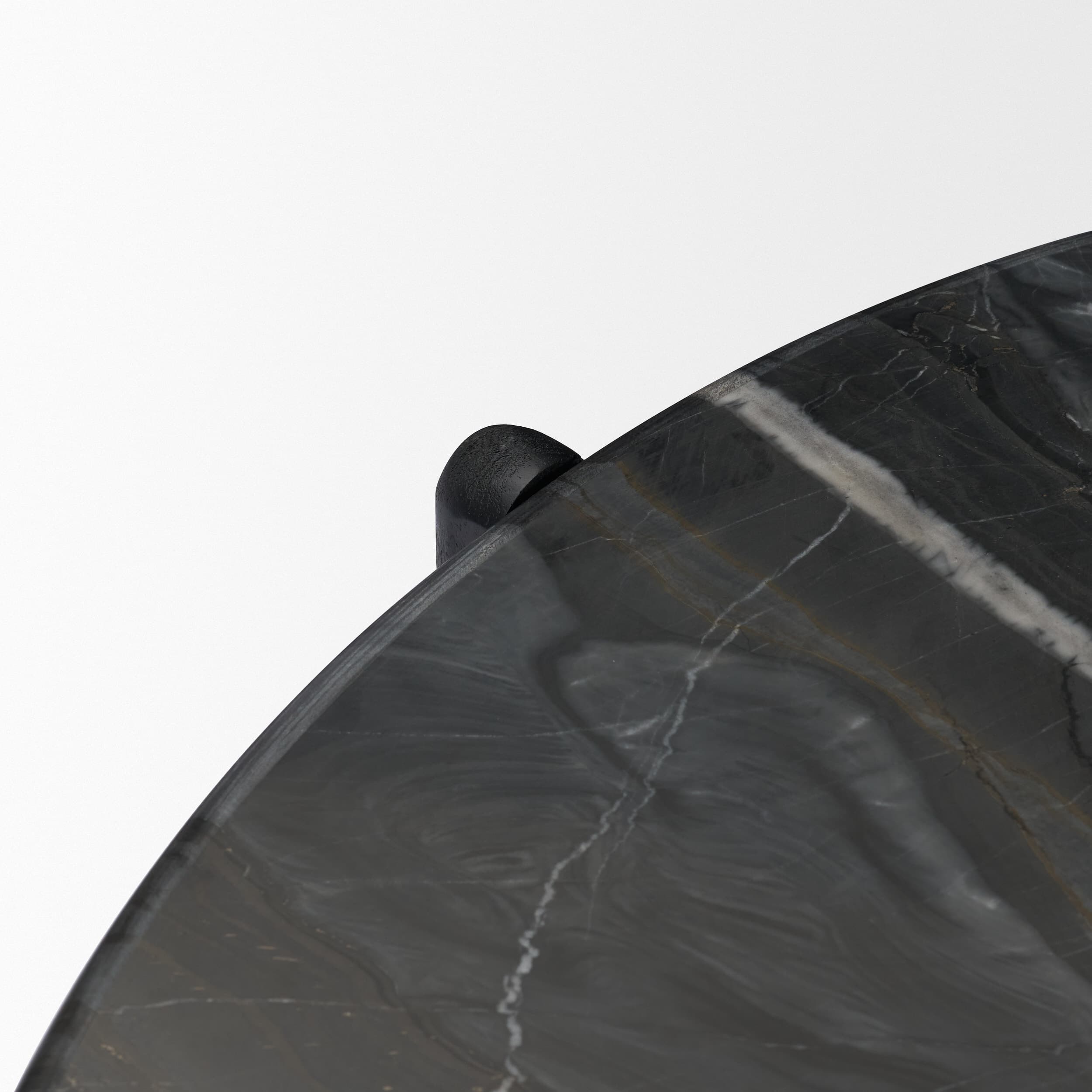Rumer Black Wood w/ Black Marble Coffee Table — product photograph
