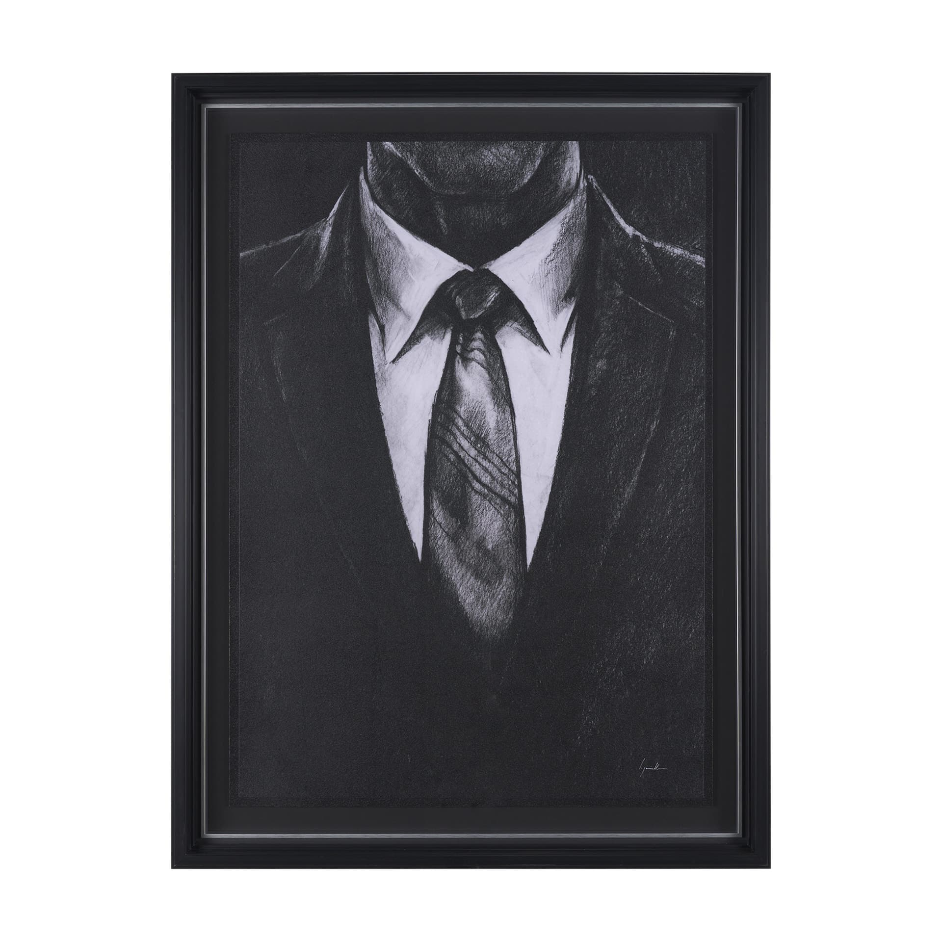 Sharp by Mercana Studio a Hand Embellished Framed Art Print Matted under Glass — product photograph