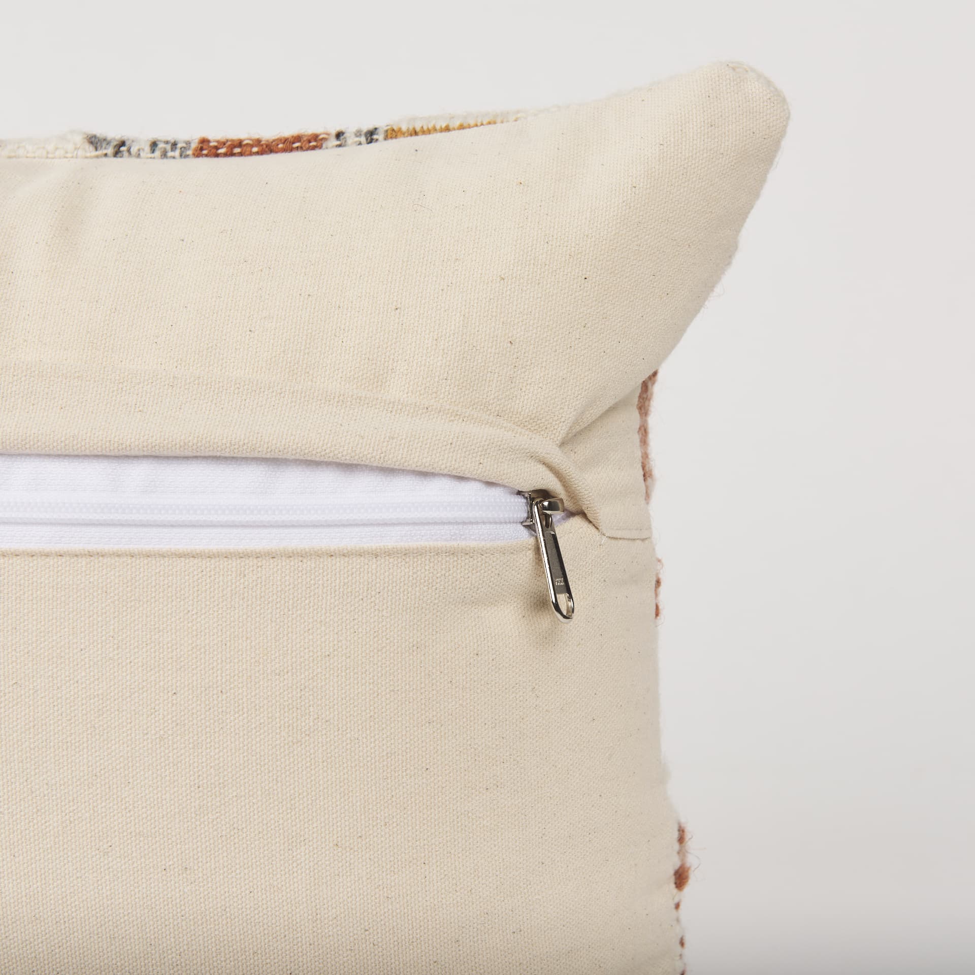 Kenzie 13x21 Multi Colored Print Lumbar Pillow Cover w/ Non-Allergen Filler — product photograph
