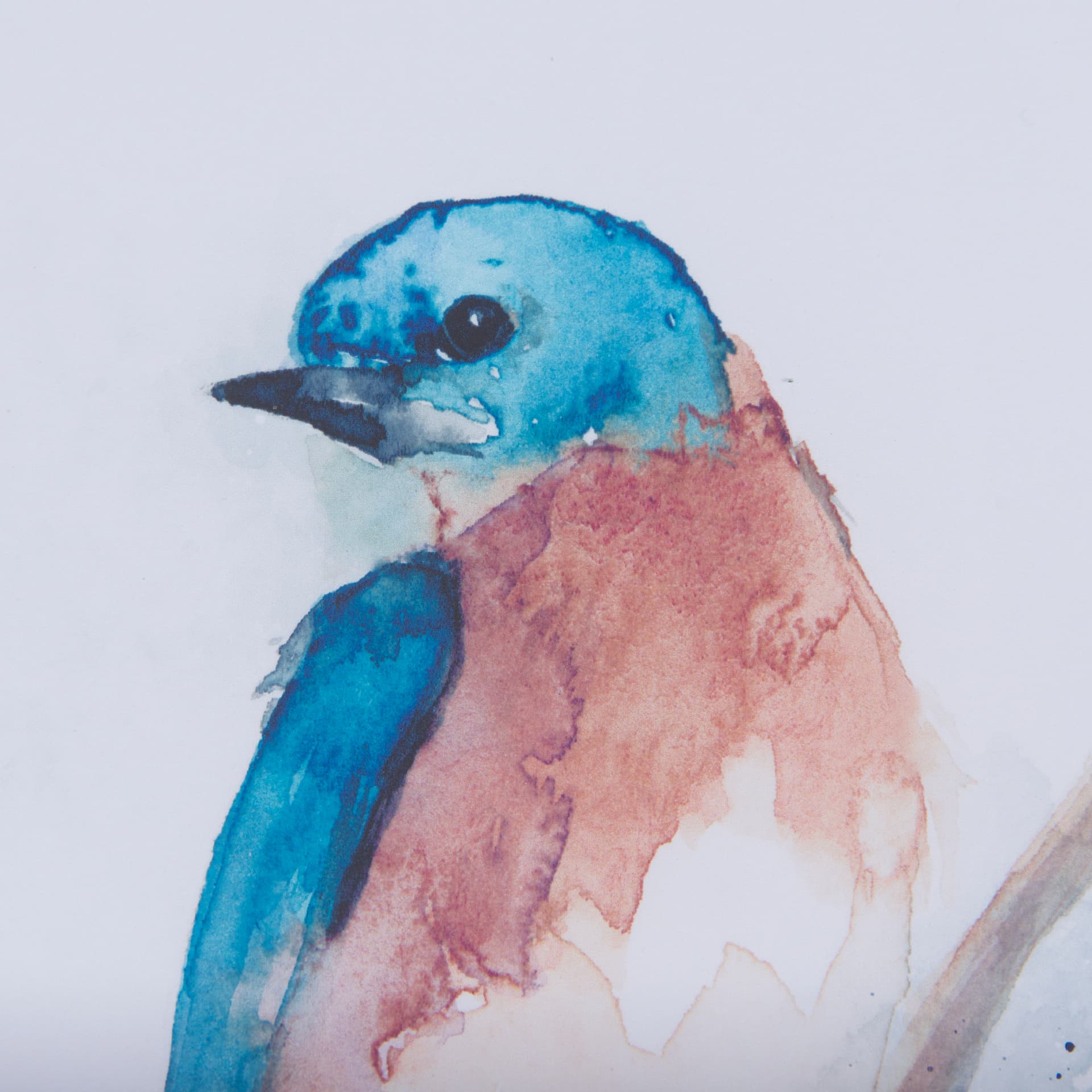 Eastern Blue VI by Mercana Studio a Hand Embellished Textured Framed Art Print Matted under Glass — product photograph