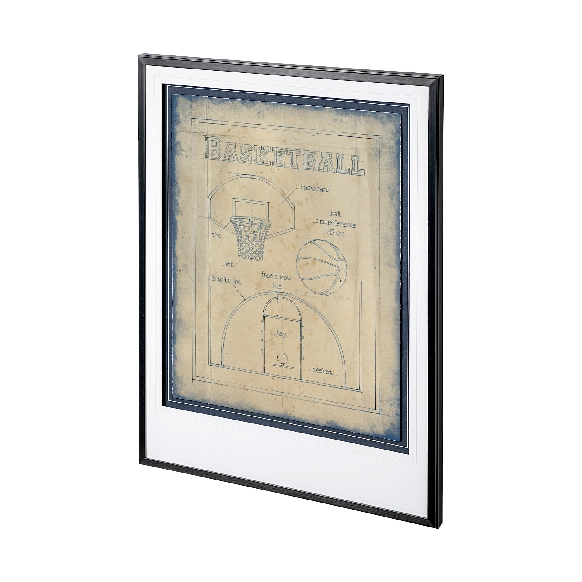 All About the Game III by Ethan Harper a Framed Art Print Matted under Glass — product photograph