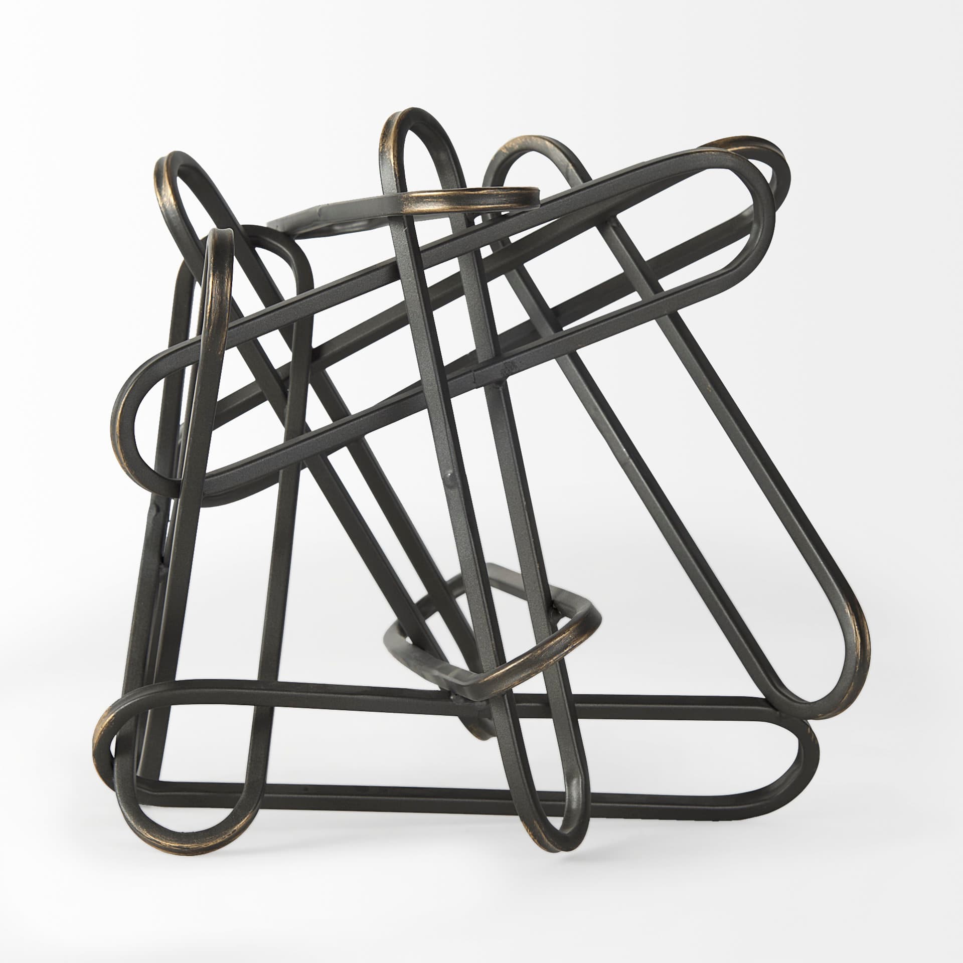 Henderson 12.2L x 9.1W x 9.1H Black Metal Paperclip Decorative Object — product photograph