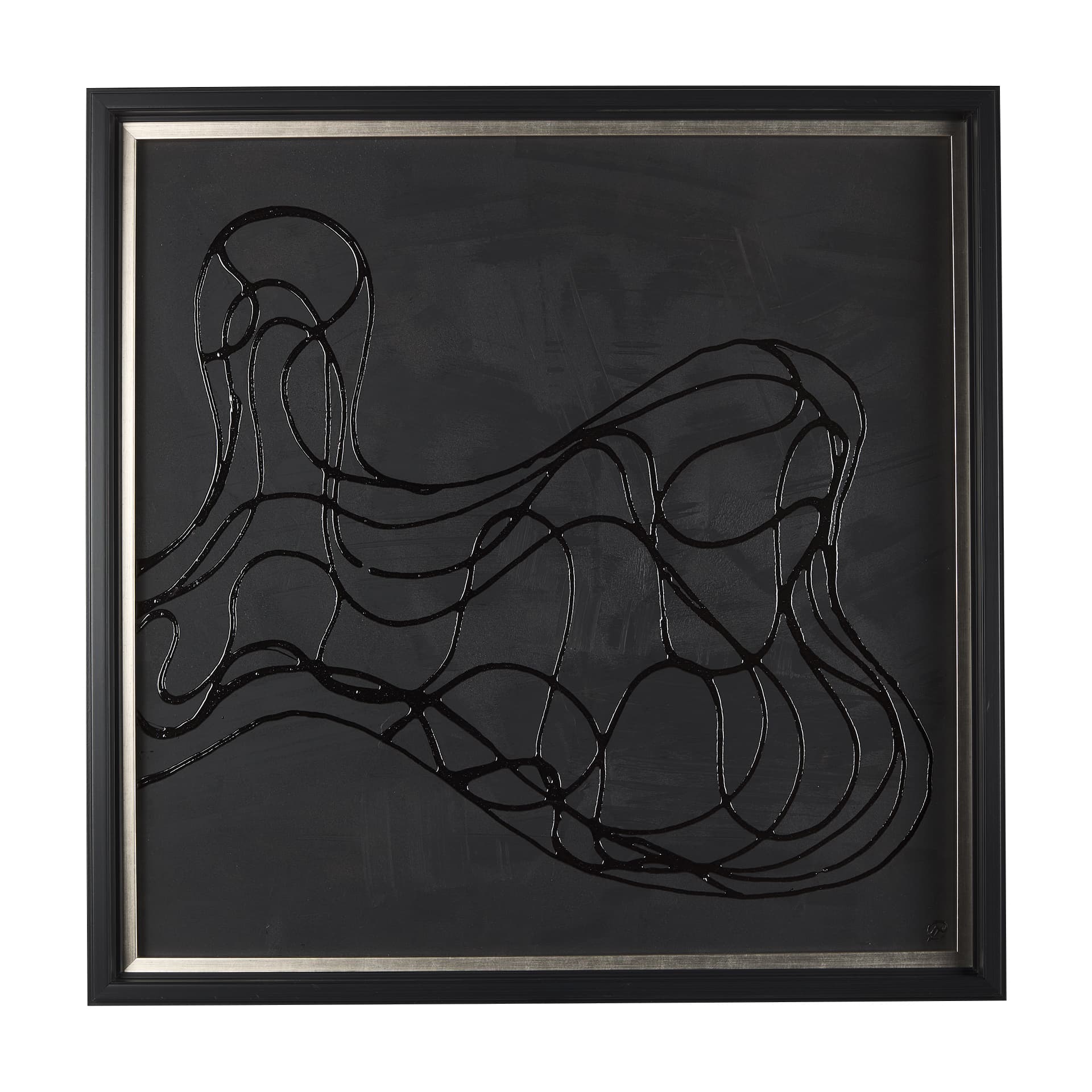 Bee Dance II by Studio M a handmade Original Framed 3D Textured Artwork — product photograph
