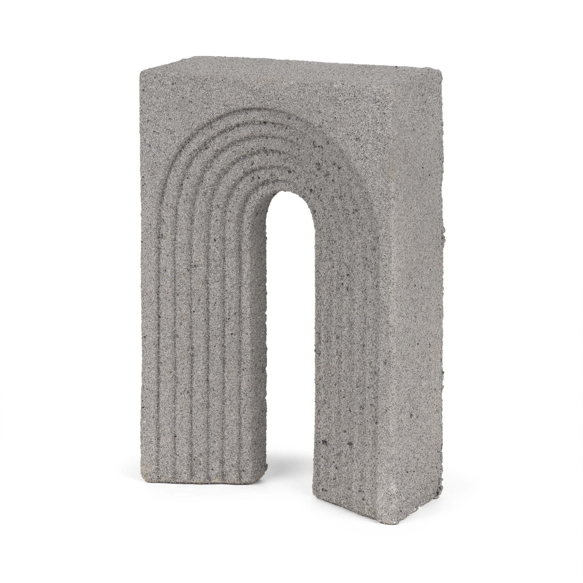 Kacia Resin Textured Concrete Gray Decorative Object — product photograph