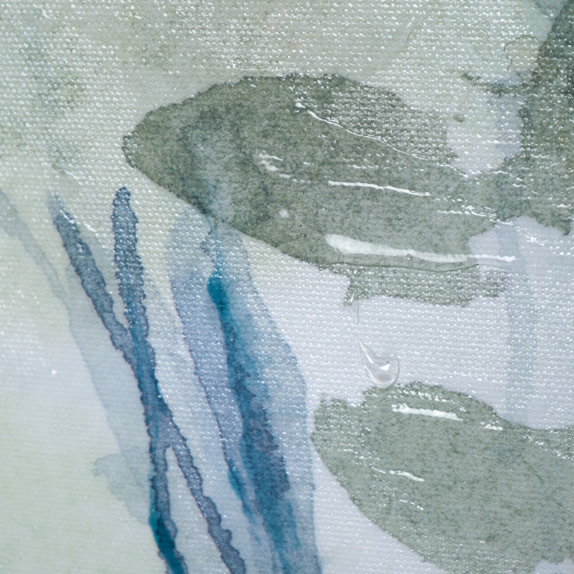 Forest Dew I by Melody Ducharme a Hand Embellished Textured Canvas — product photograph