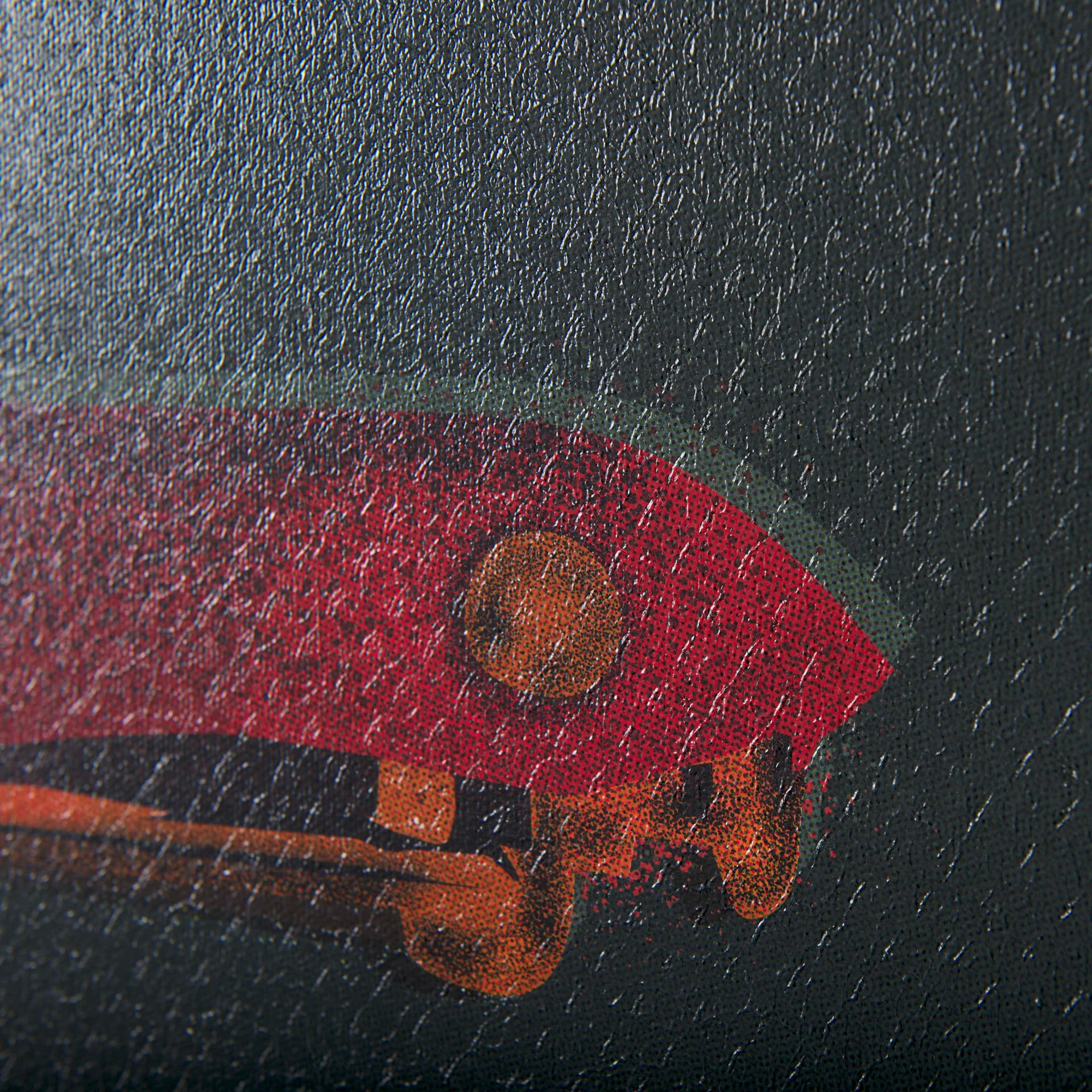 Bike Saddle Green by Alarm a Hand Embellished Textured Canvas — product photograph