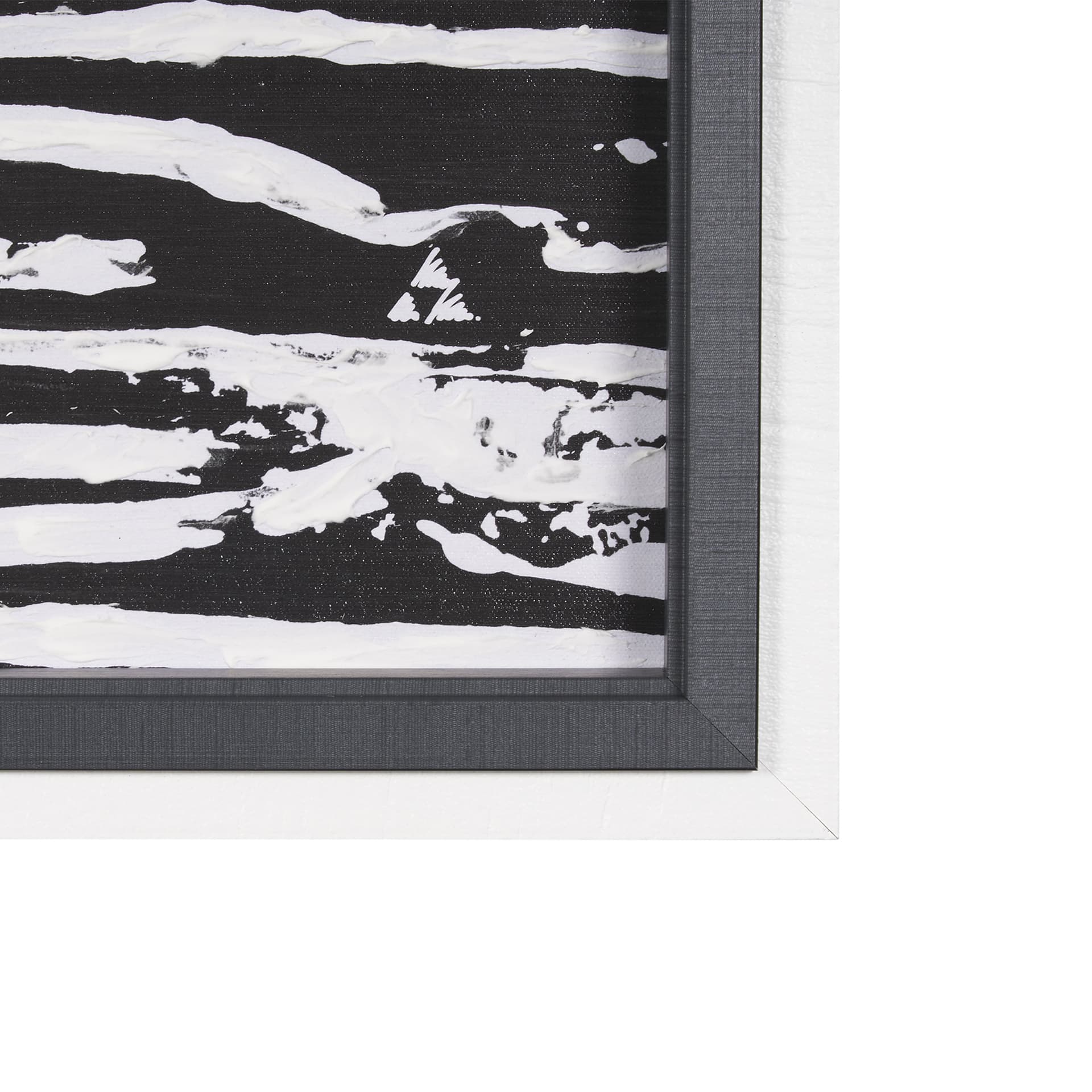 Woven Lines I by Mercana Studio a Hand Embellished Textured Framed Art Print — product photograph