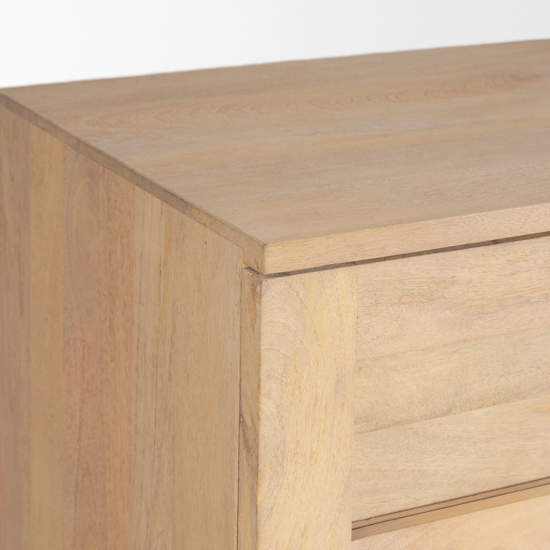Suri Light Brown Wood w/ Glass Doors Sideboard — product photograph