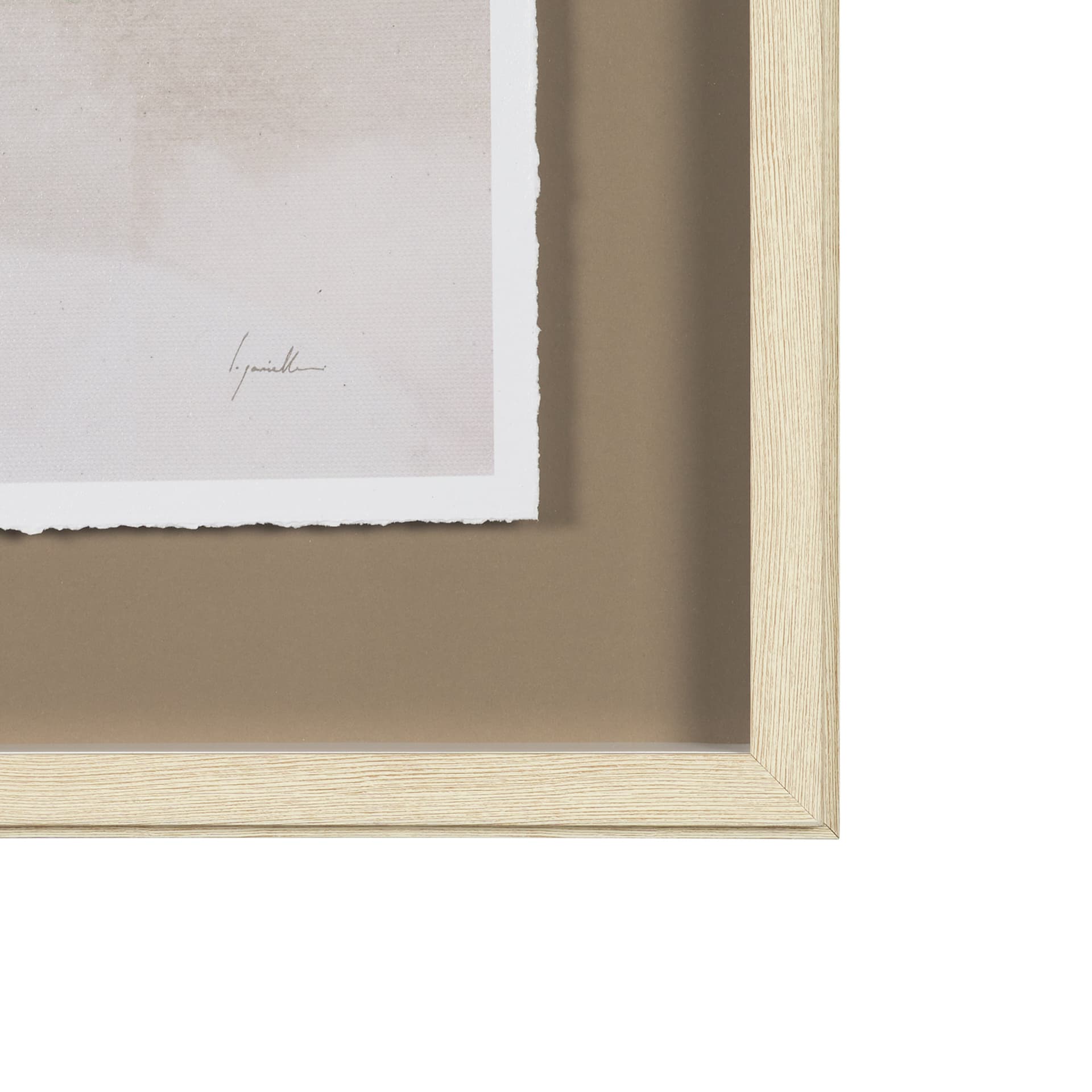 Weathered Silence II by Mercana Studio Hand Embelished Textured Framed Artwork Matted under Glass — product photograph