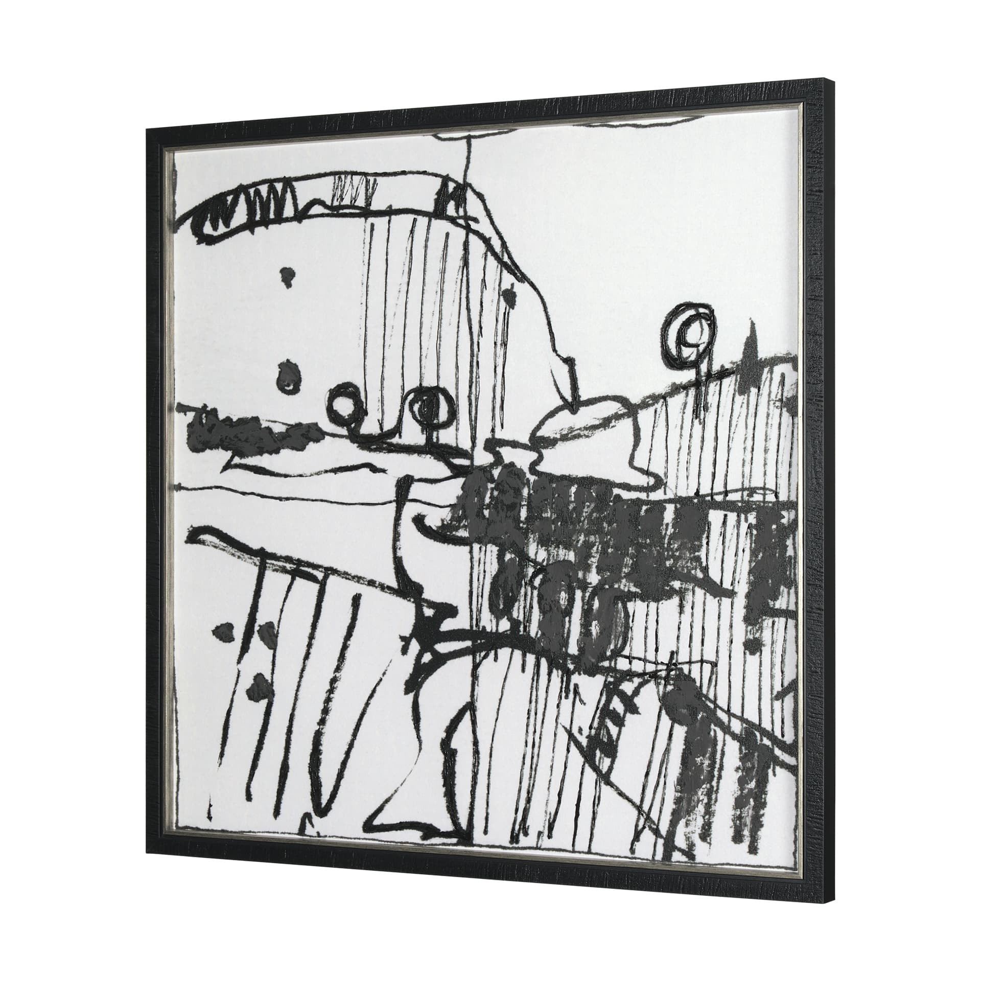 Lost Treasure Map I by Mercana Studio a Hand Embellished Textured Framed Art Print — product photograph