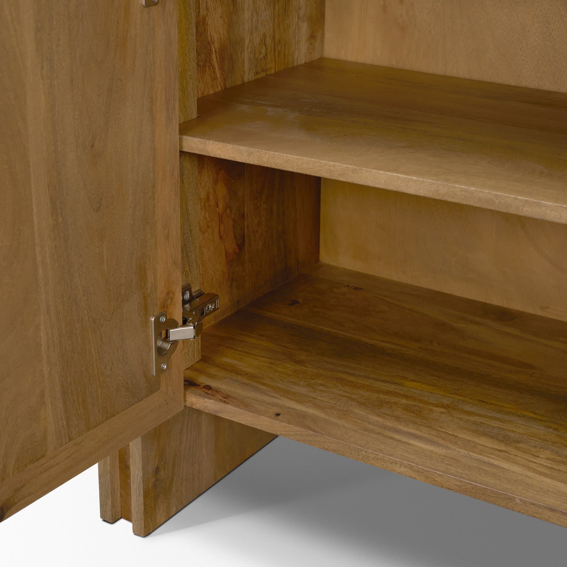 Notts Brown Wood 2-Door Accent Cabinet — product photograph