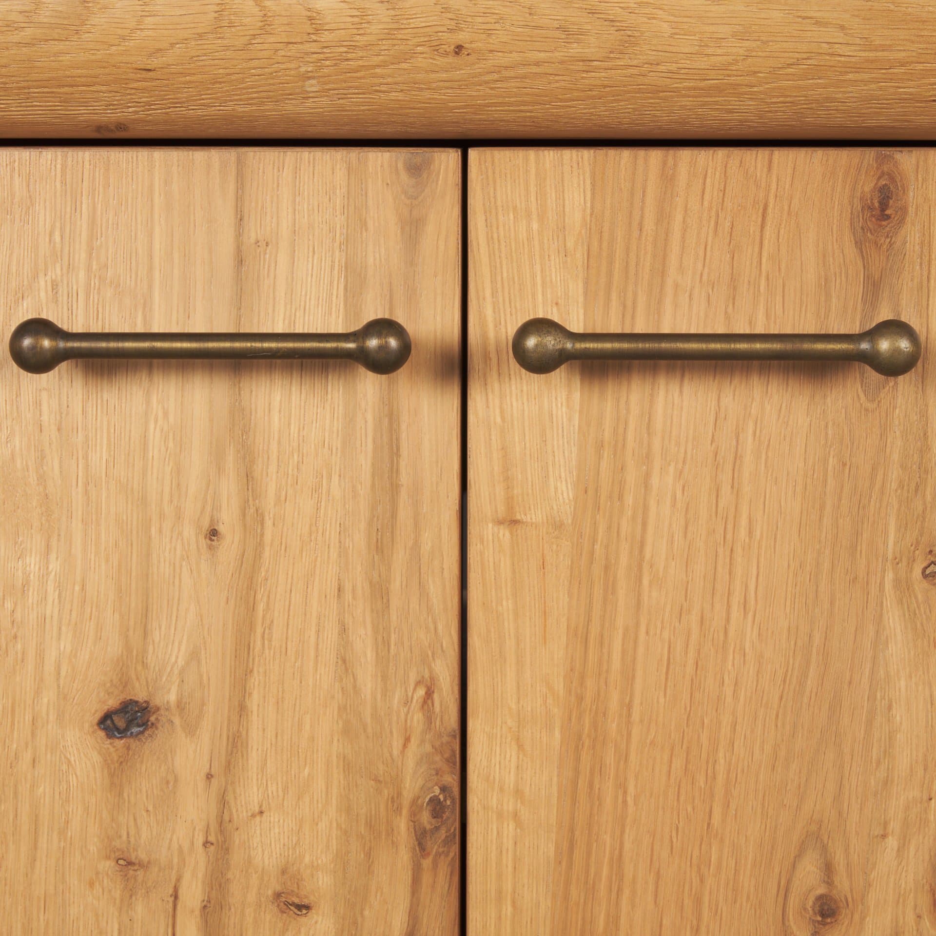 Belford 94" Light Brown Oak Wood Media Console — product photograph
