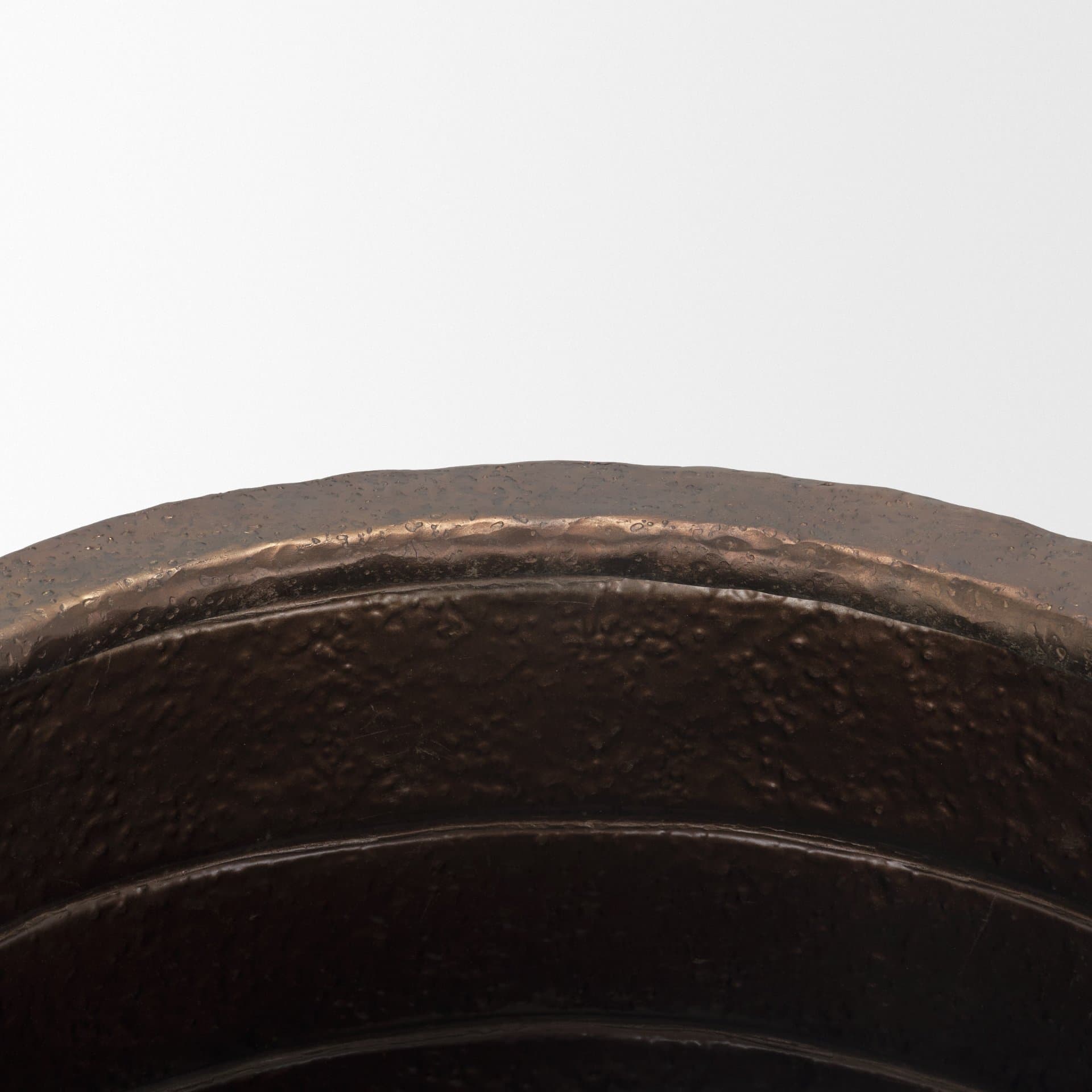 Aivana Extra Large Antiqued Gold Metal Floor Vase — product photograph