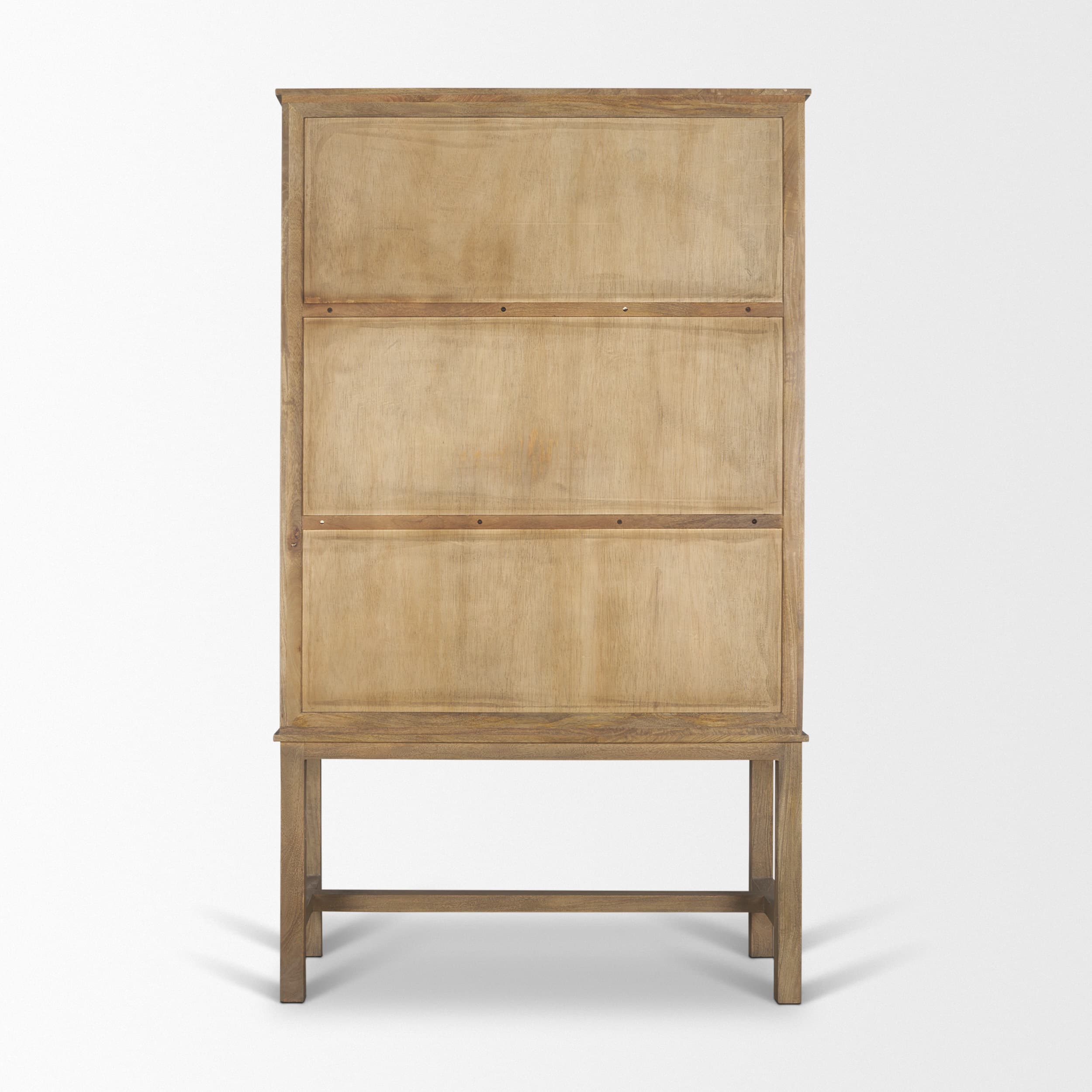Truss Cool Brown Wood 6 Door Tall Cabinet — product photograph