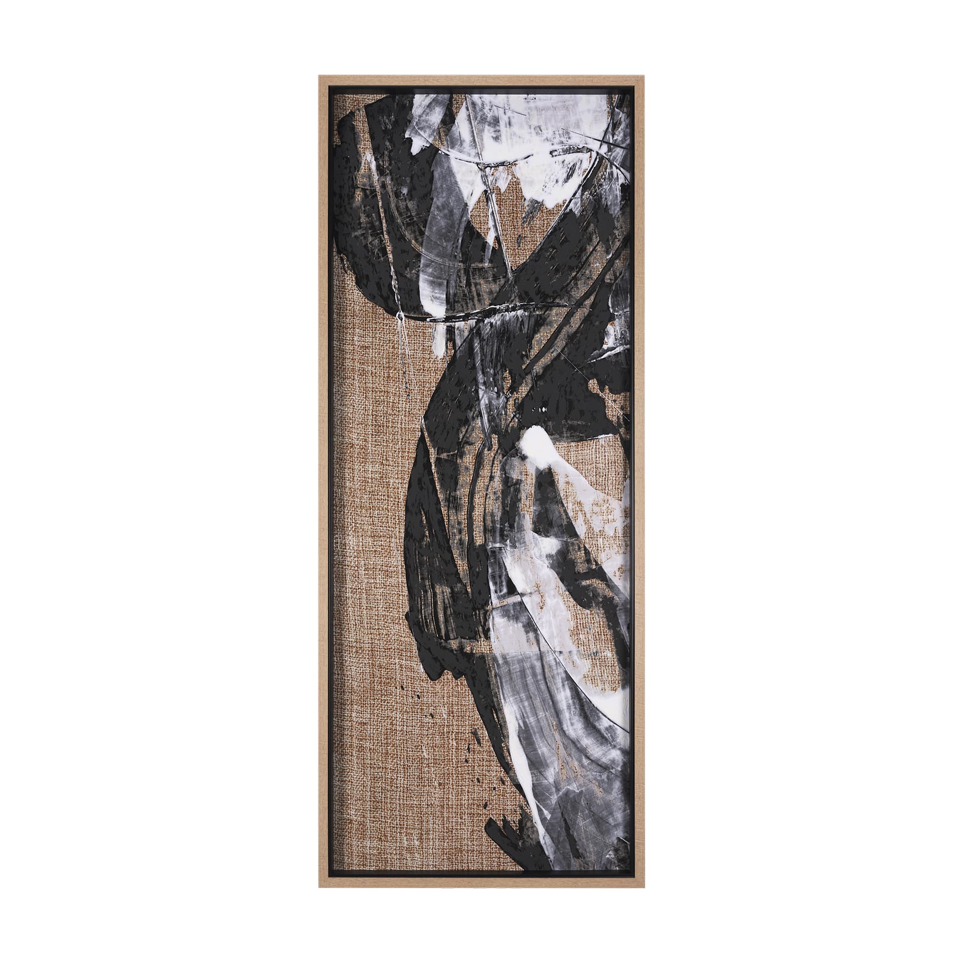 Meshy II by Mercana Studio a Hand Embellished Textured Framed Art Print — product photograph