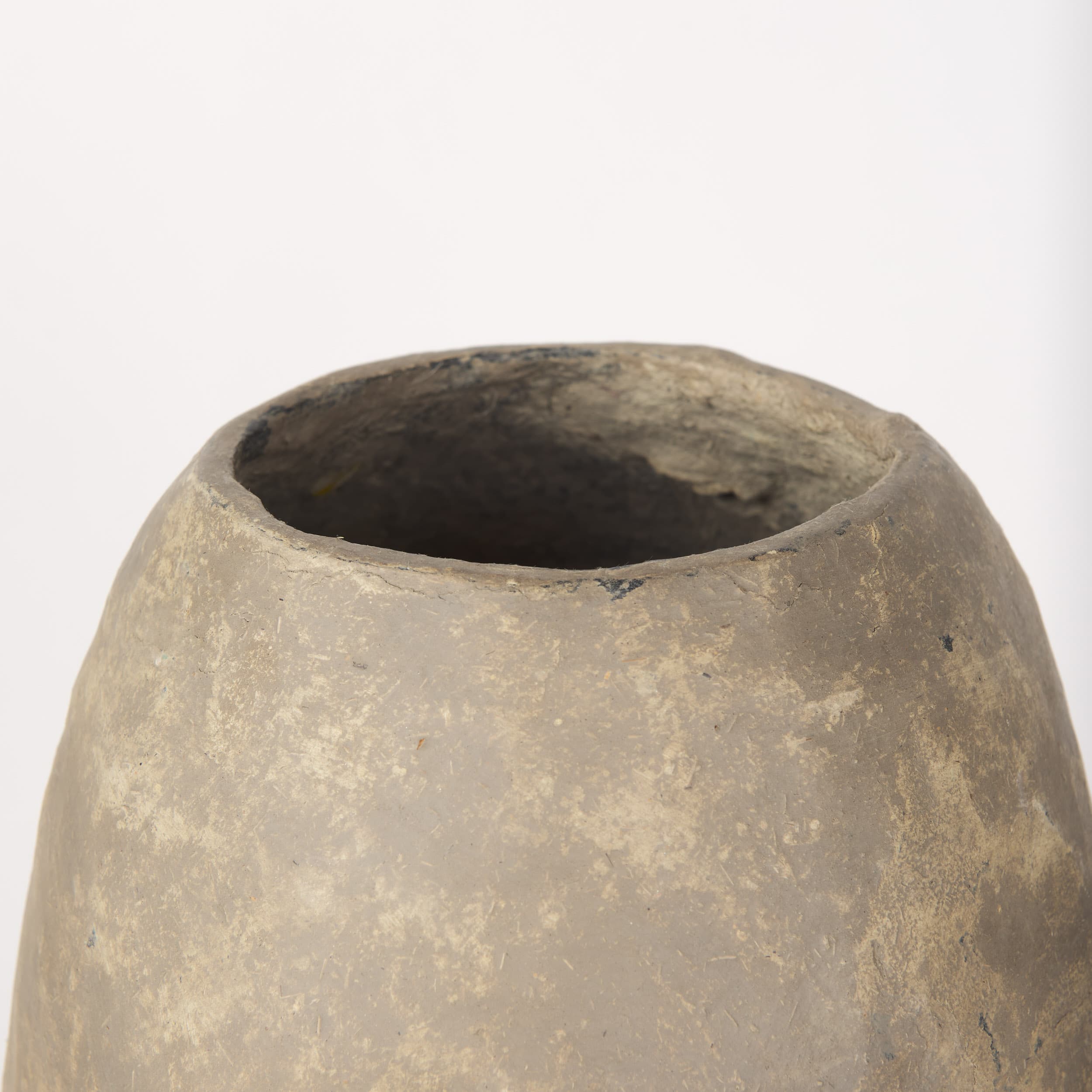 Rundal Large Gray Paper Mache Vase — product photograph