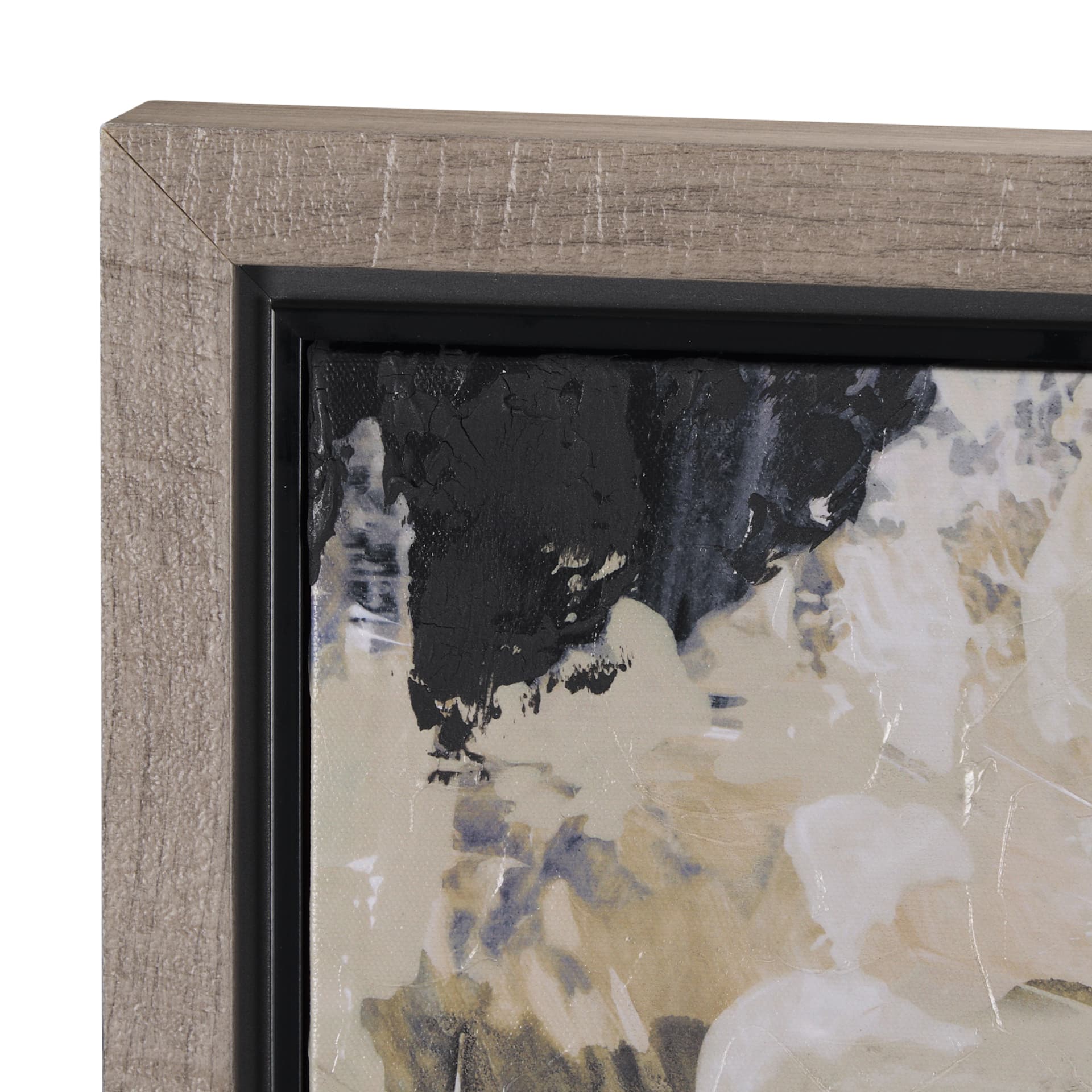 Clay III by Mercana Studio a Hand Embellished Textured Framed Canvas — product photograph