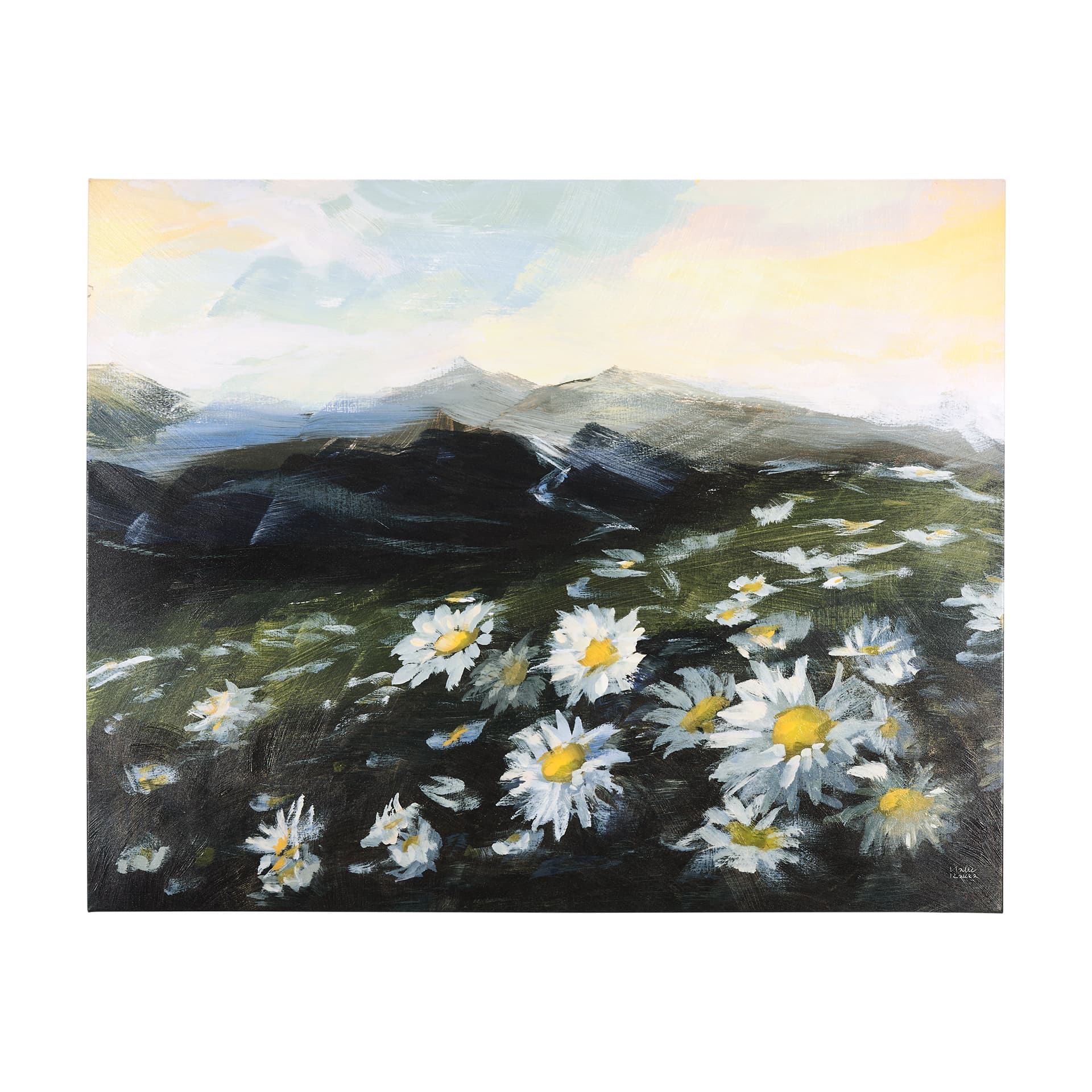 Sunrise Valley II by Mercana Studio a Hand Embellished Textured Canvas — product photograph