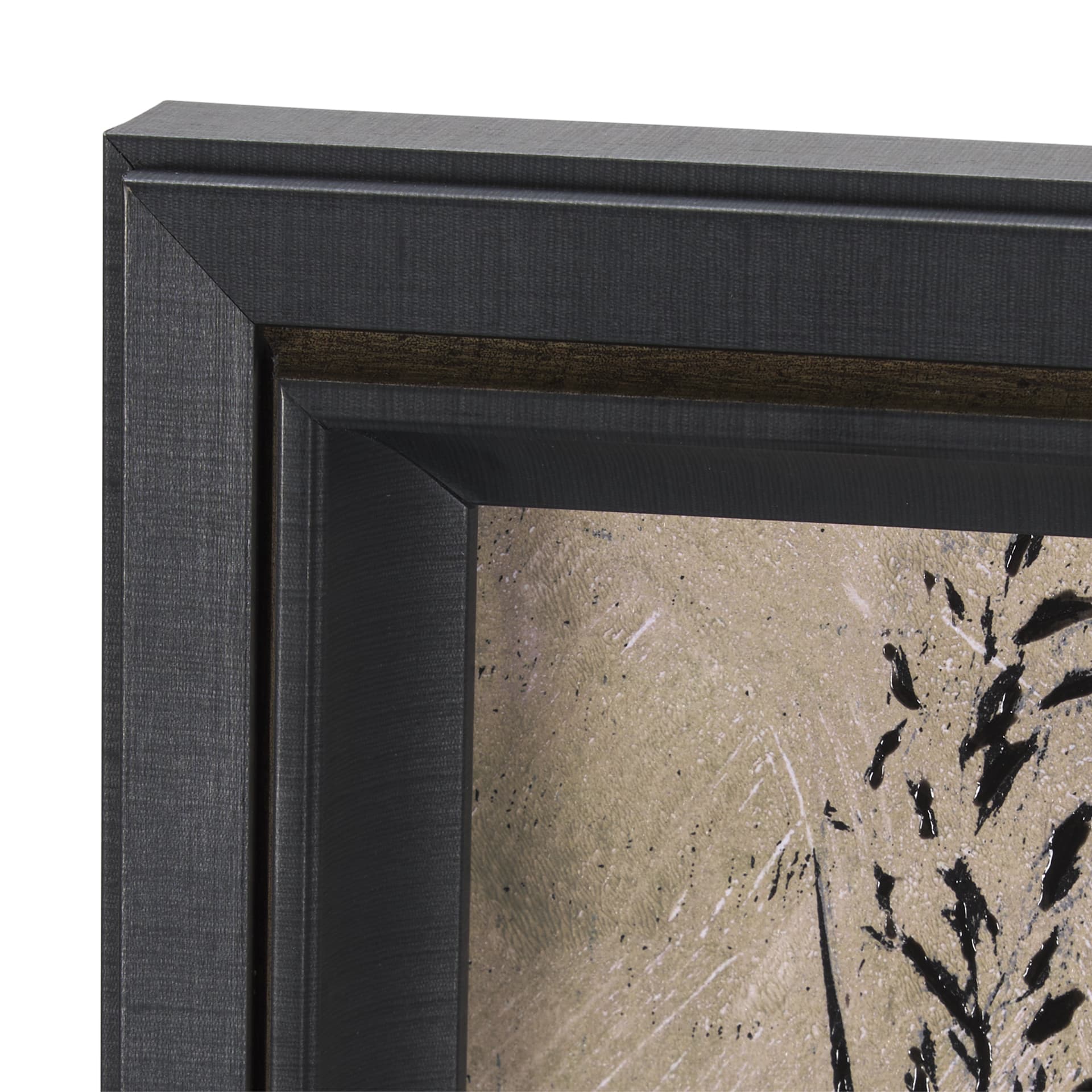 Etched Silouette I by Mercana Studio a Hand Embellished Textured Framed Art Print — product photograph