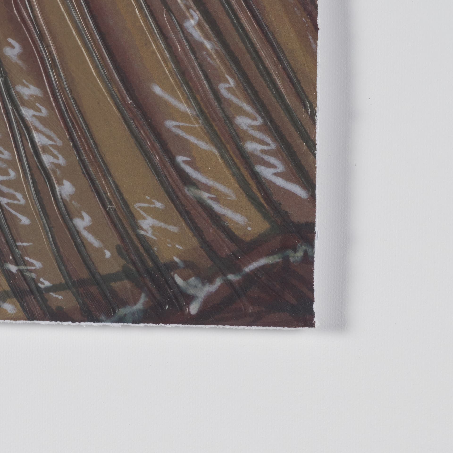 Patterned Silence IV by Mercana Studio Hand Embelished Framed Artwork Matted under Glass — product photograph