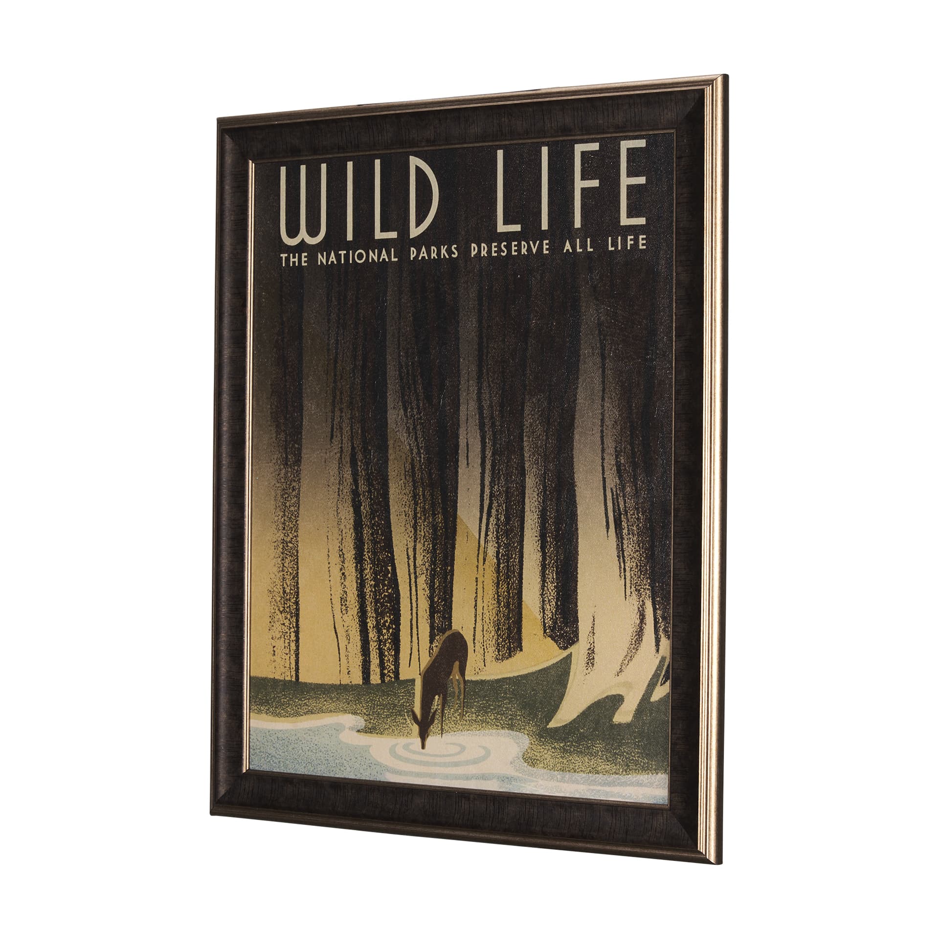 Adventure Map by Chad Mackay a Hand Embelished Textured Framed Art Print — product photograph