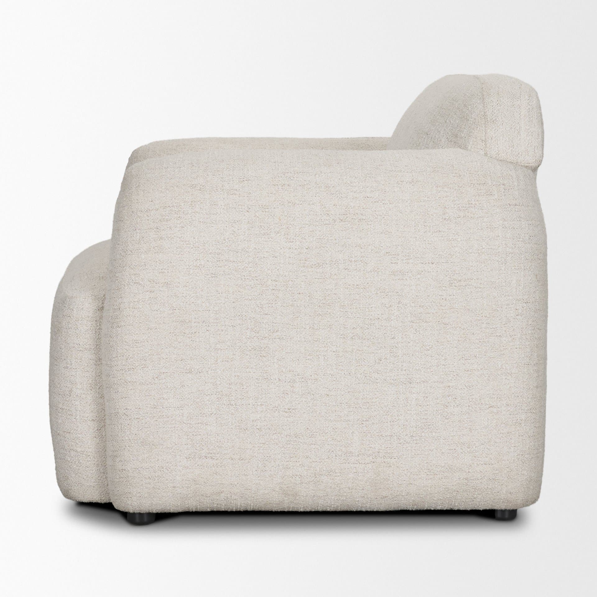 Saga Cream Fabric Upholstered Chair — product photograph