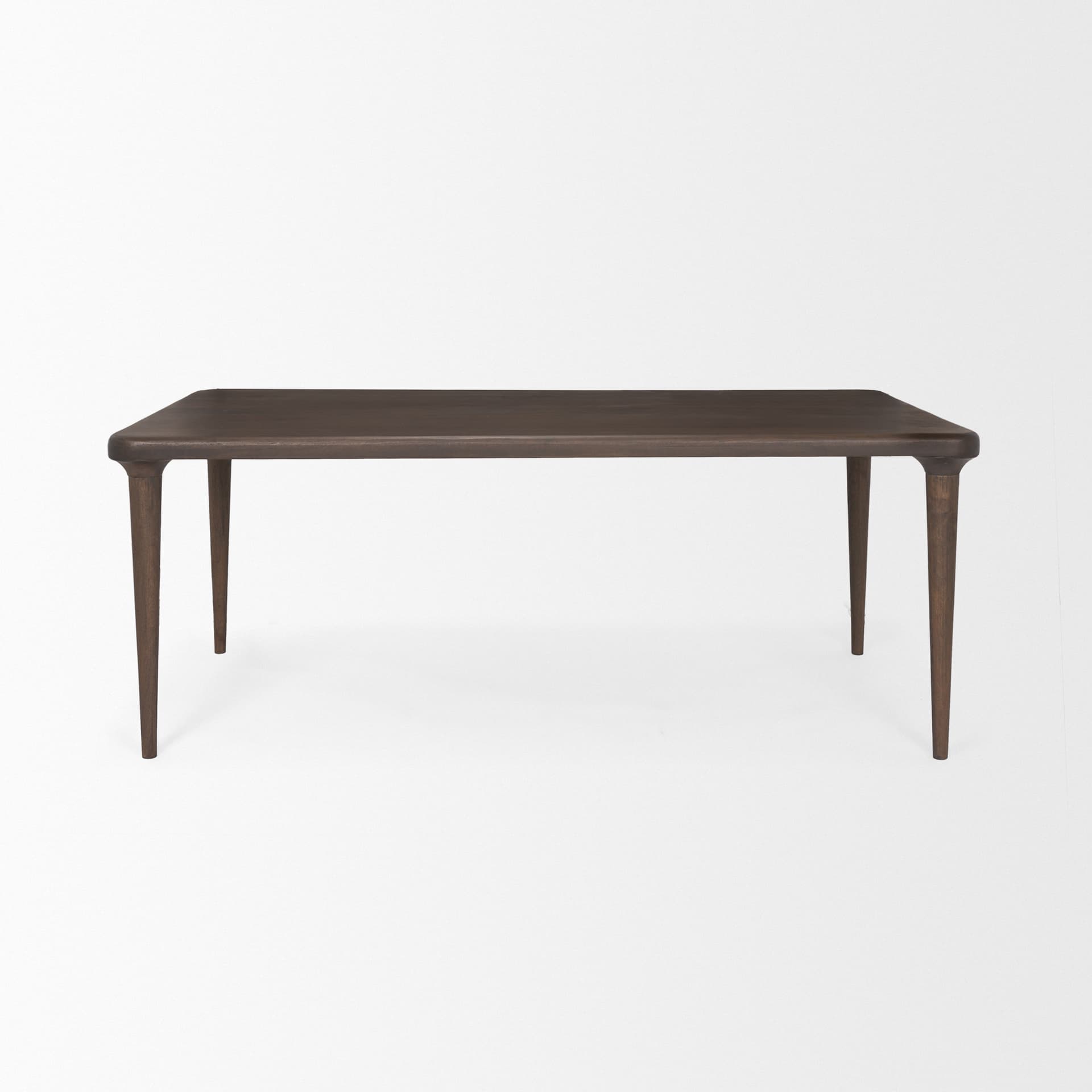 Suvan 72"L x 36"W Rectangular Dining Table | Modern | Med-Dark Brown Wood | Seats 6 — product photograph