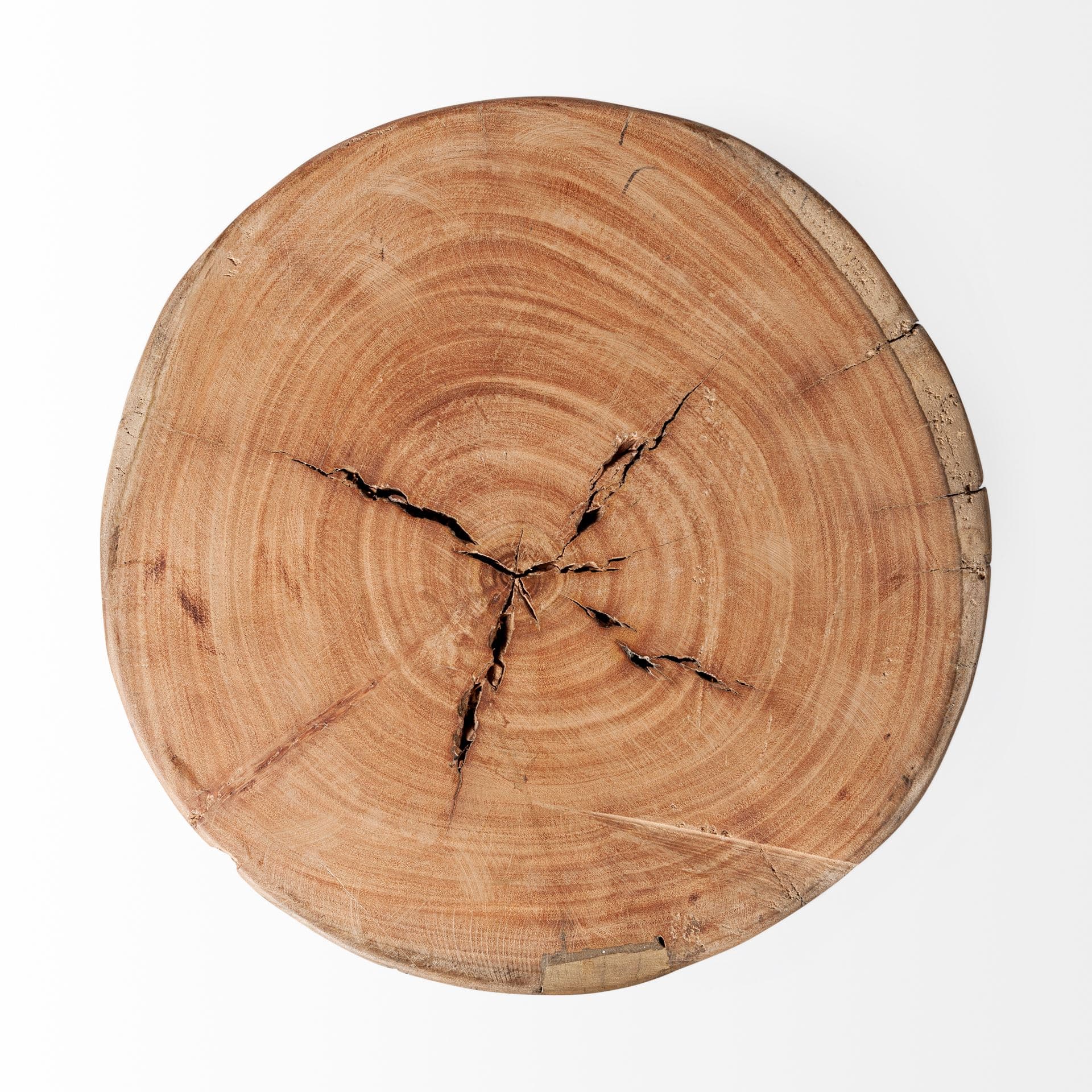 Asco 15"H Rustic Solid Reclaimed Wood Stool — product photograph