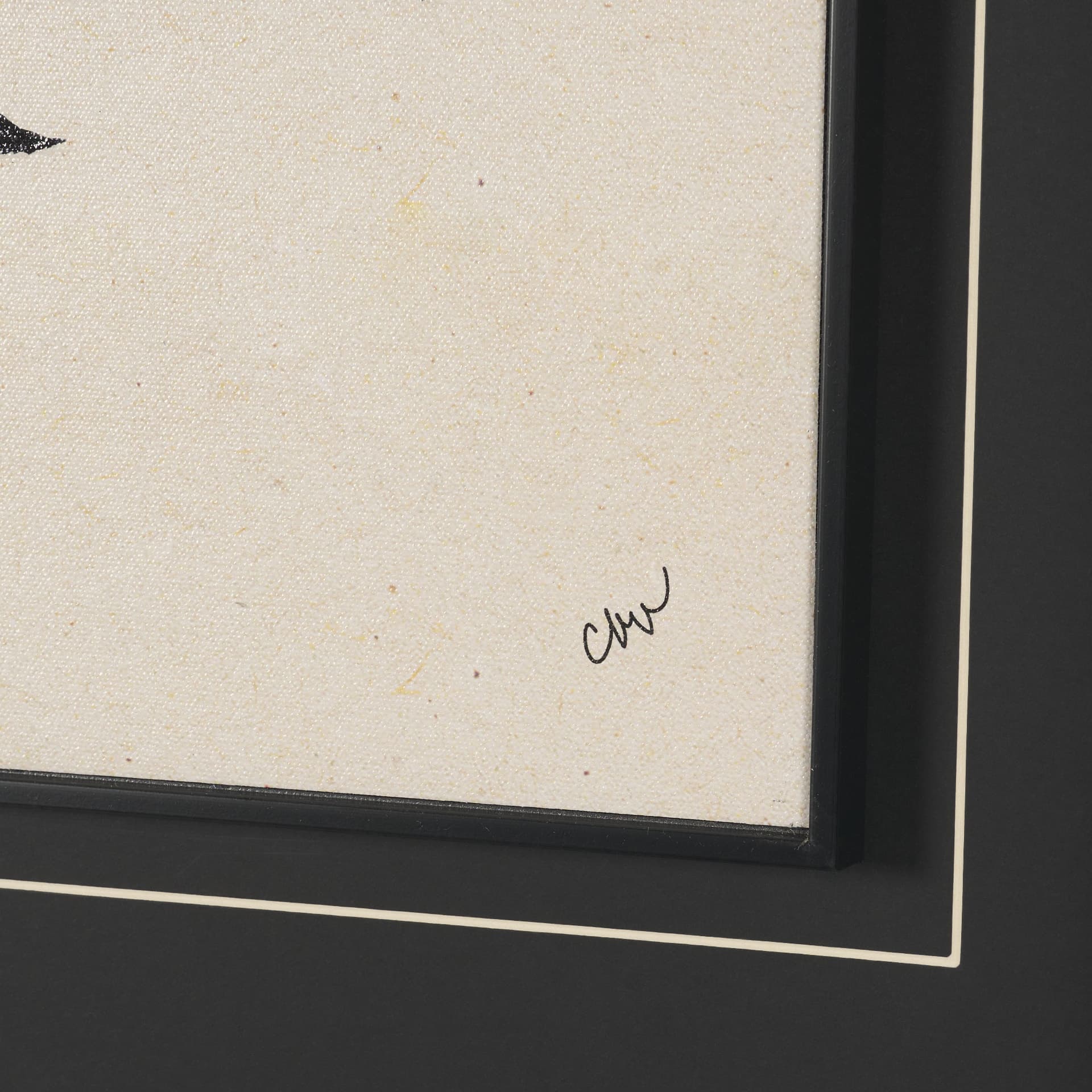 Olive Branch by Cristina Bartl Villa Hand-Embellished Textured Framed Artwork Matted under Glass — product photograph