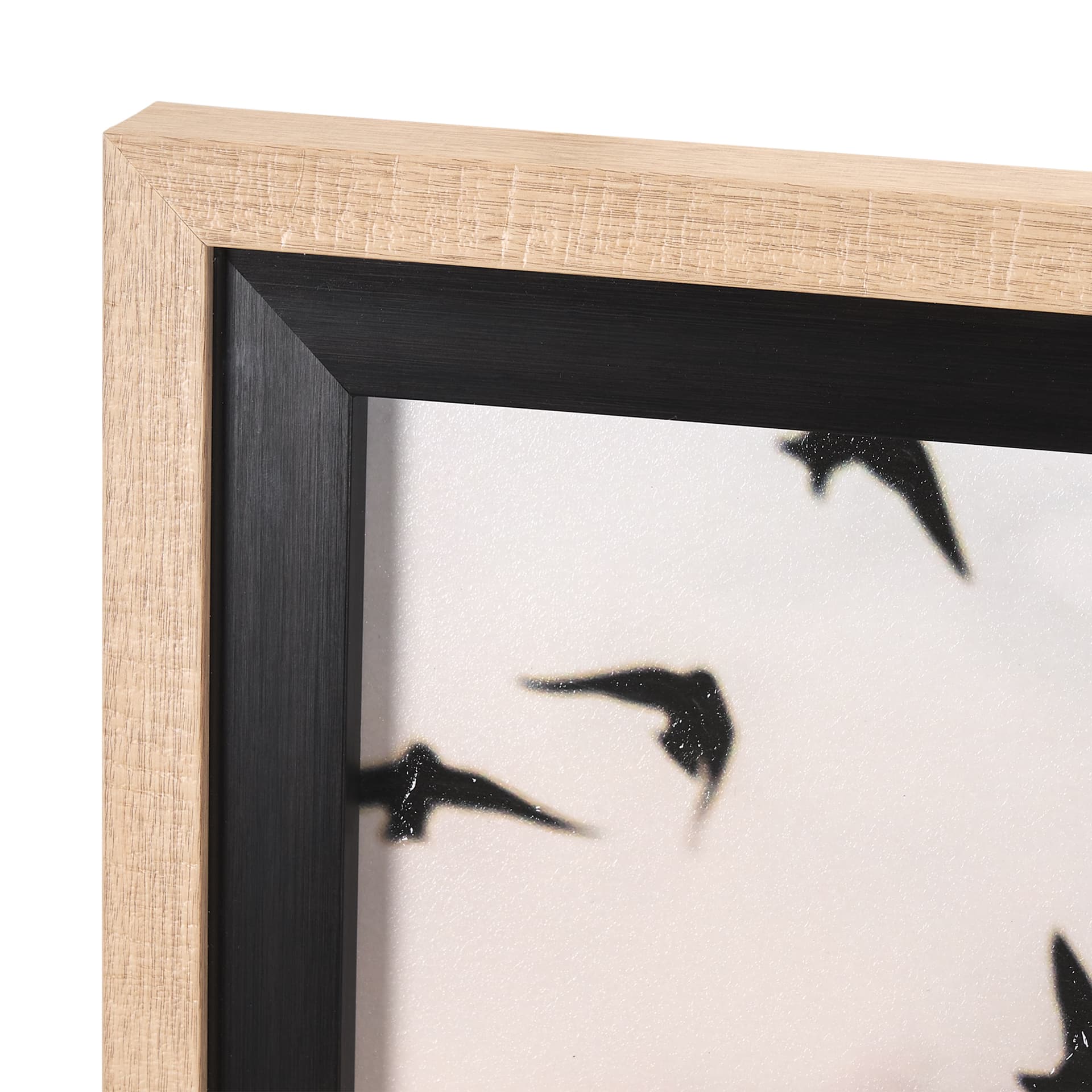 Evening Flight by Mercana Studio a Hand Embellished Textured Framed Photo Art Print Matted under Gla — product photograph