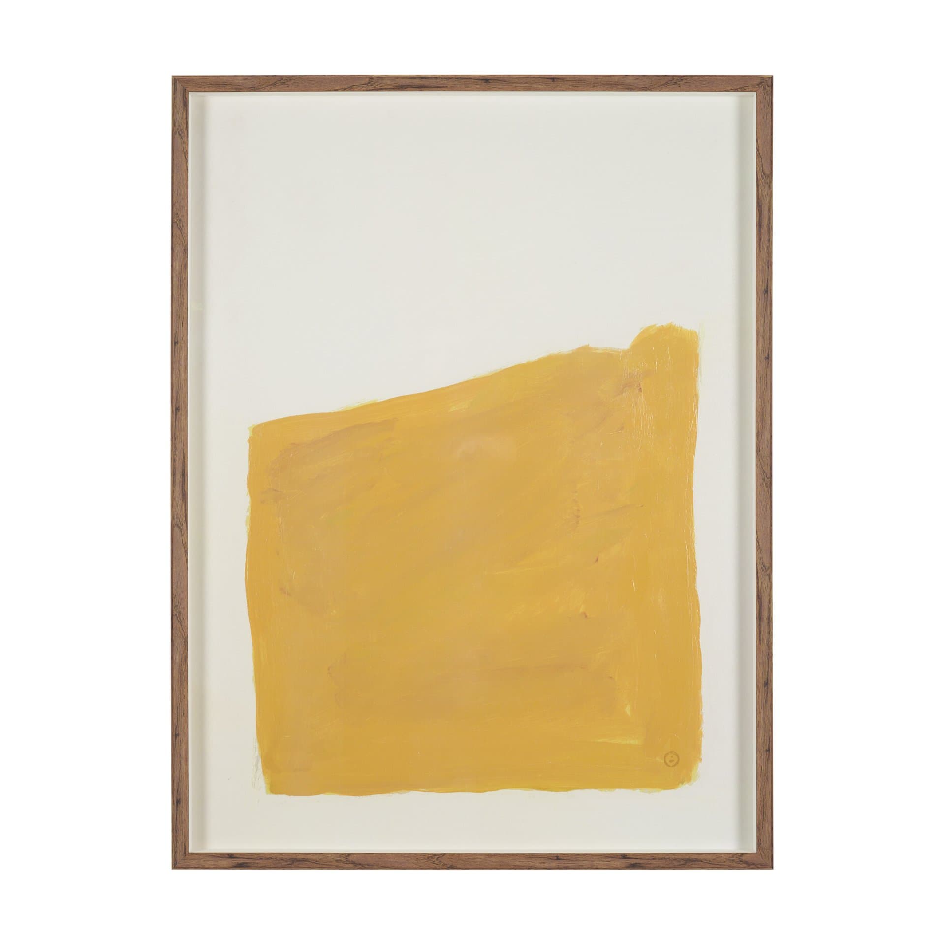 Ochre Horizon by Mercana Studio Textured Framed Artwork Matted under Glass — product photograph